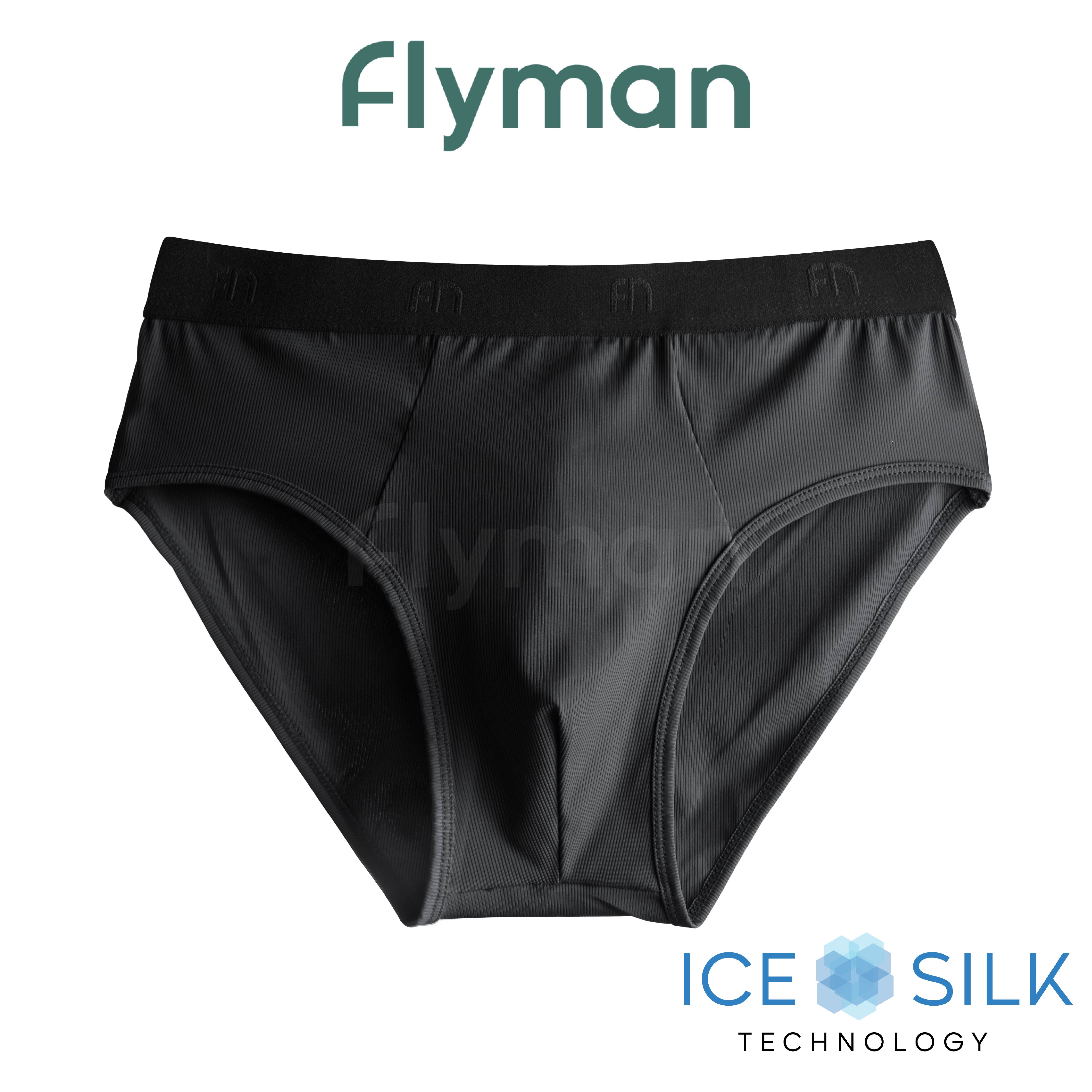 Flyman Celana Dalam Pria Brief Ice Silk 1 pcs FM 3452