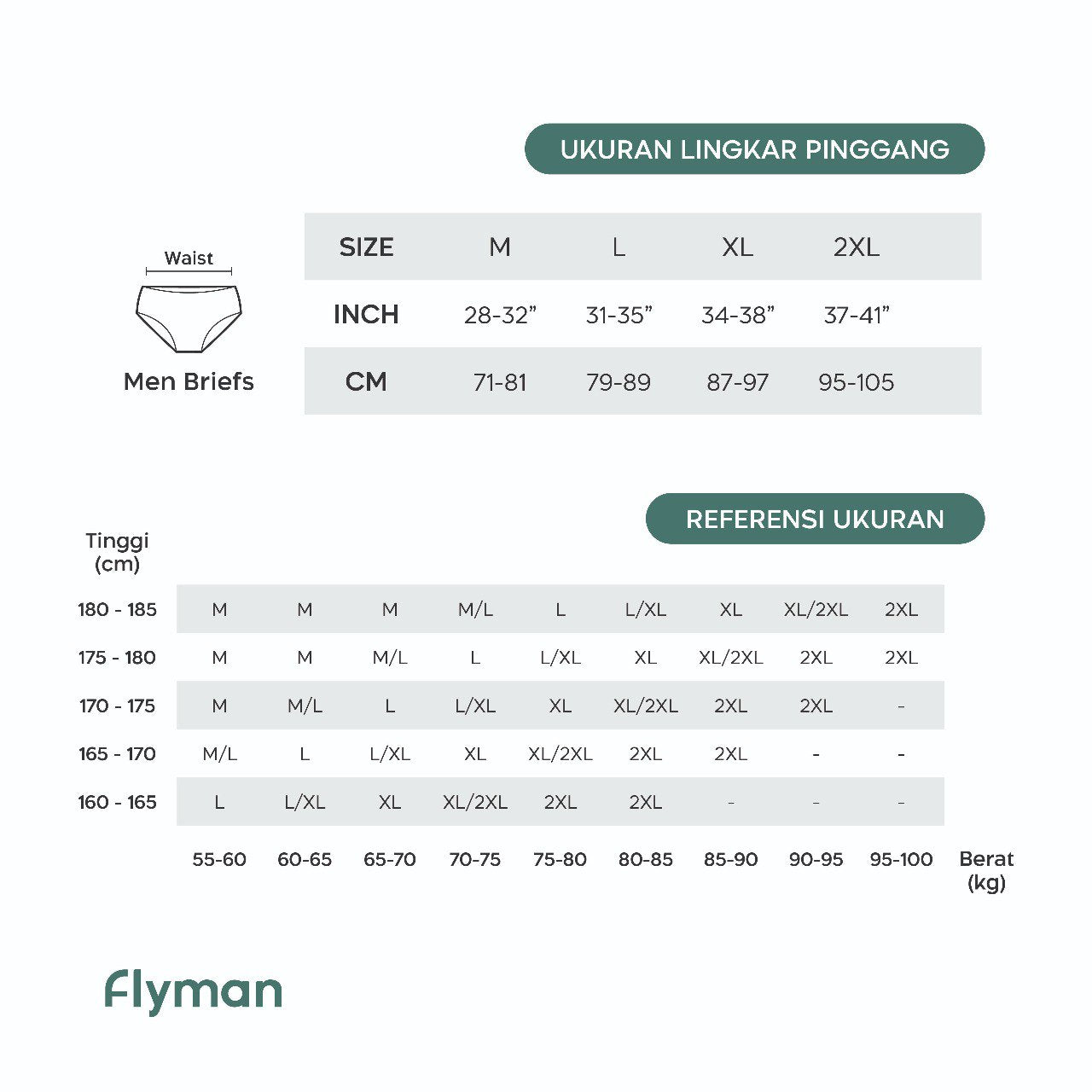 Flyman Celana Dalam Pria Brief Tencel 3 pcs FM 3066