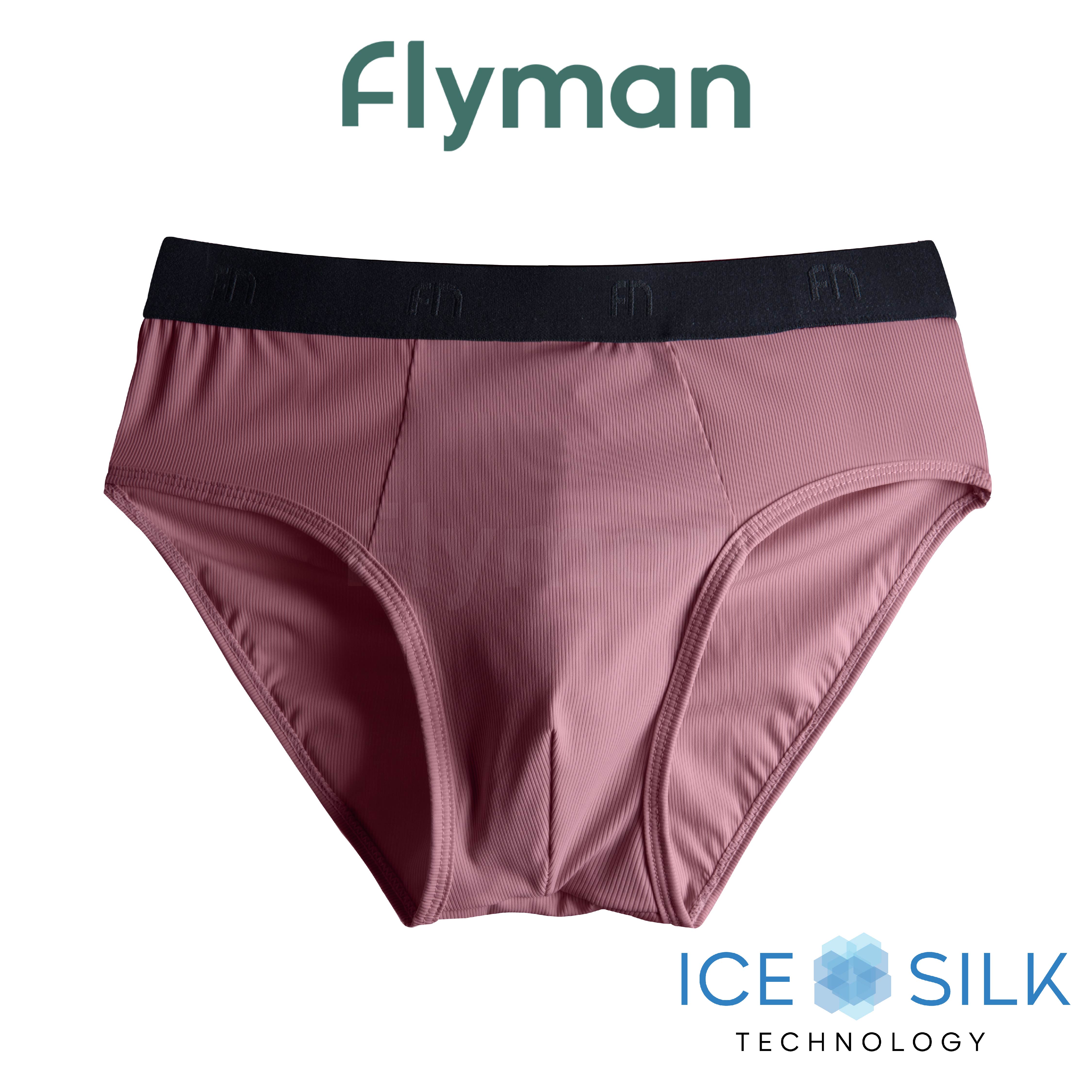 Flyman Celana Dalam Pria Brief Ice Silk 1 pcs FM 3452