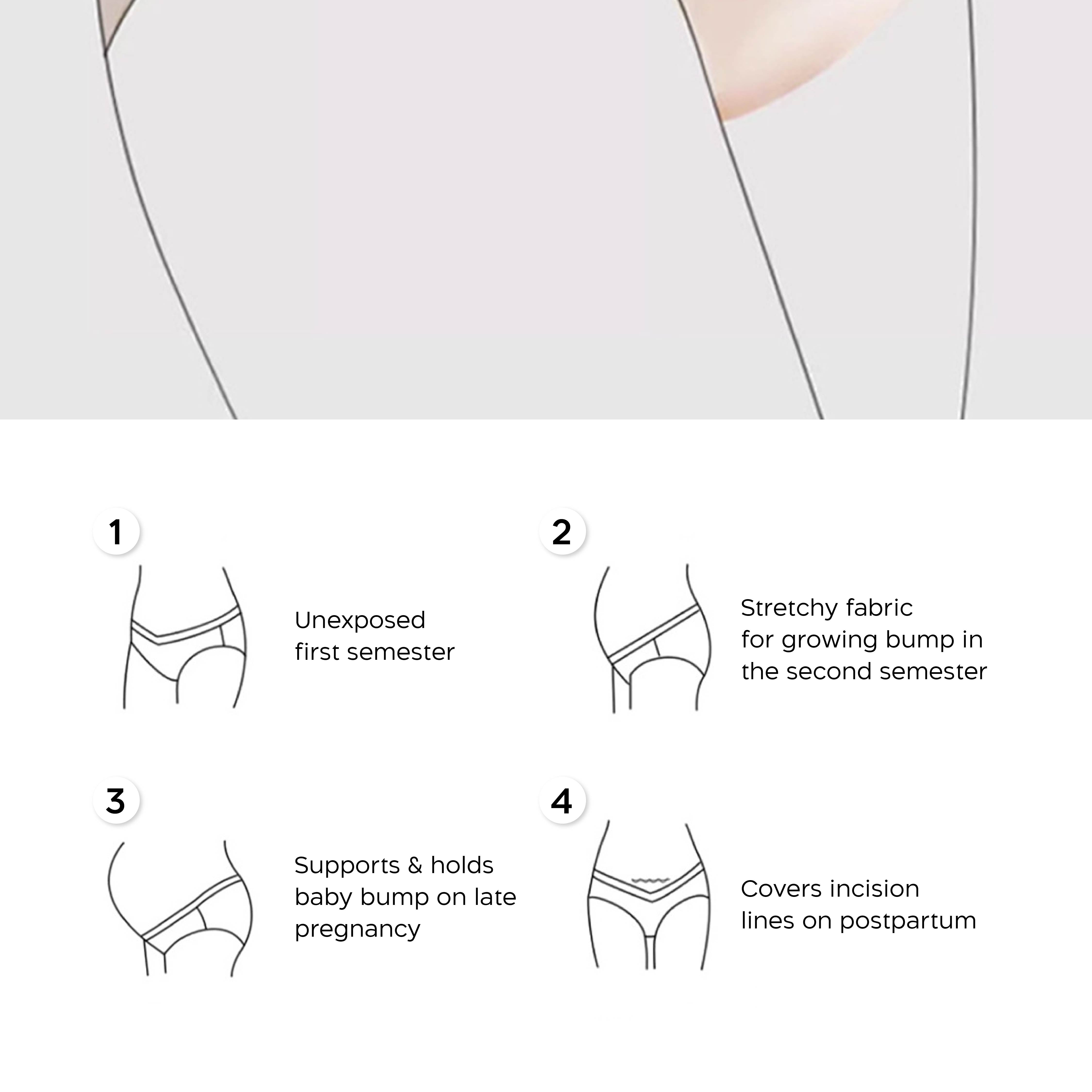 Nathalie Celana Dalam Maternity Midi Ice Silk 1 pcs NTCM 3495