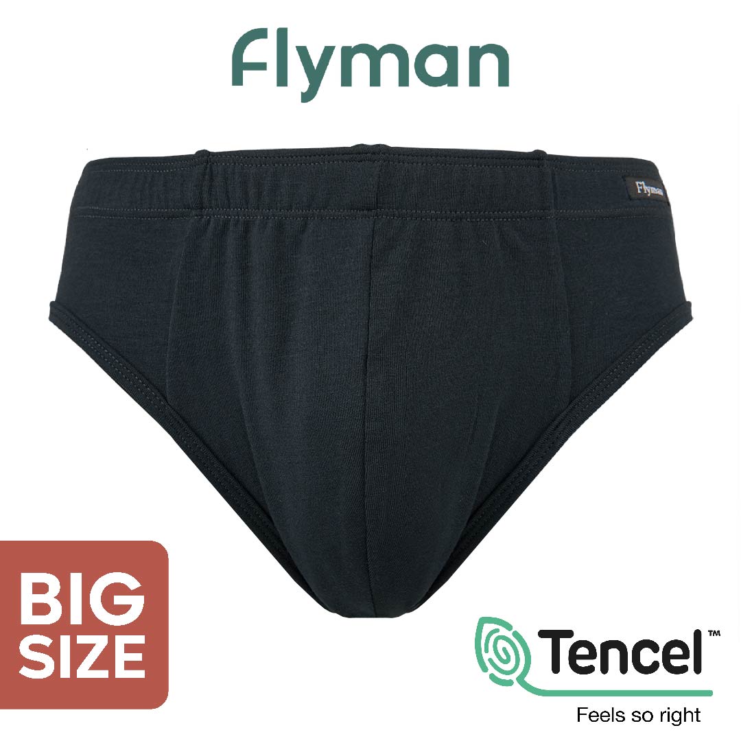 Flyman Celana Dalam Pria Brief Big Size Tencel 3 pcs FM 3344