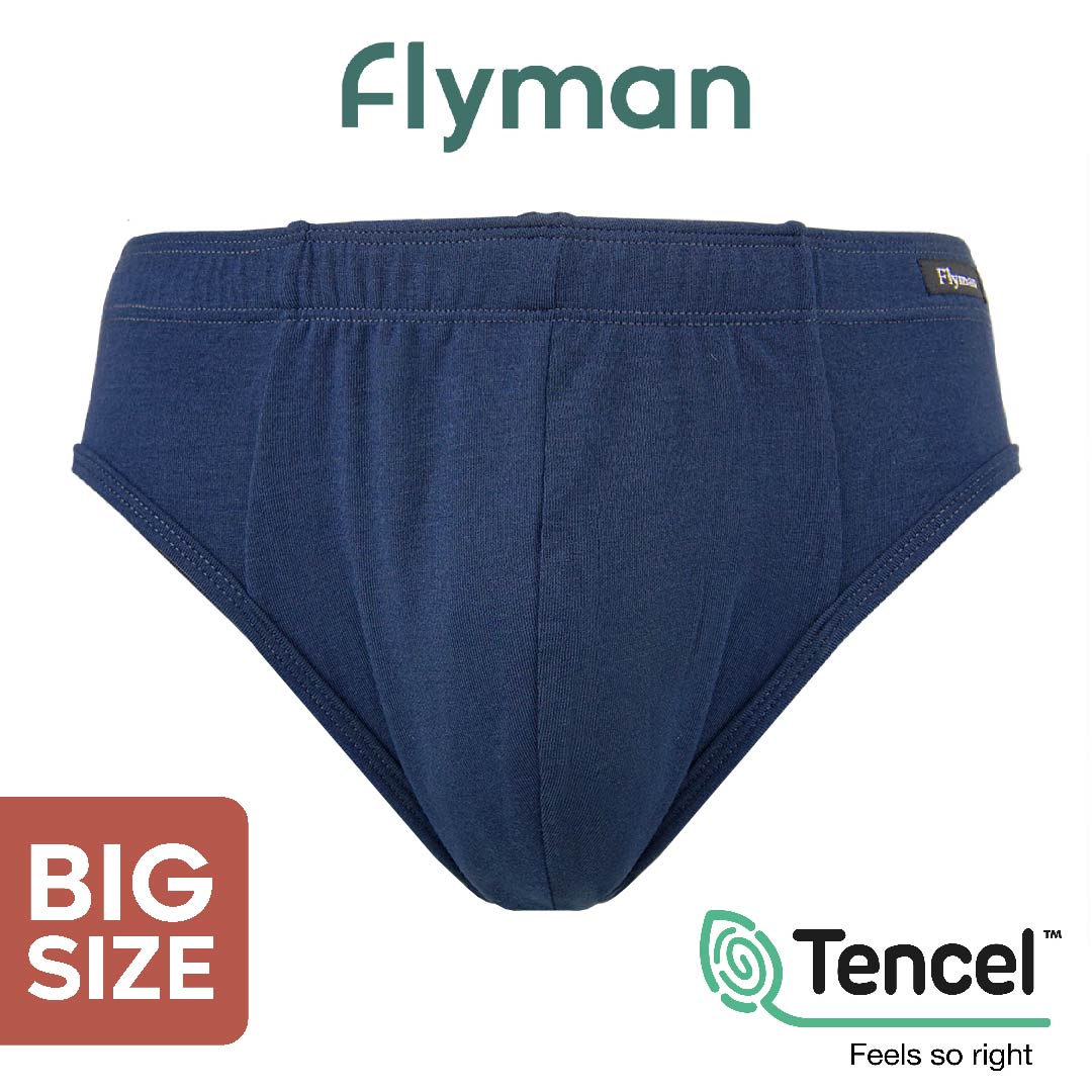Flyman Celana Dalam Pria Brief Big Size Tencel 3 pcs FM 3344