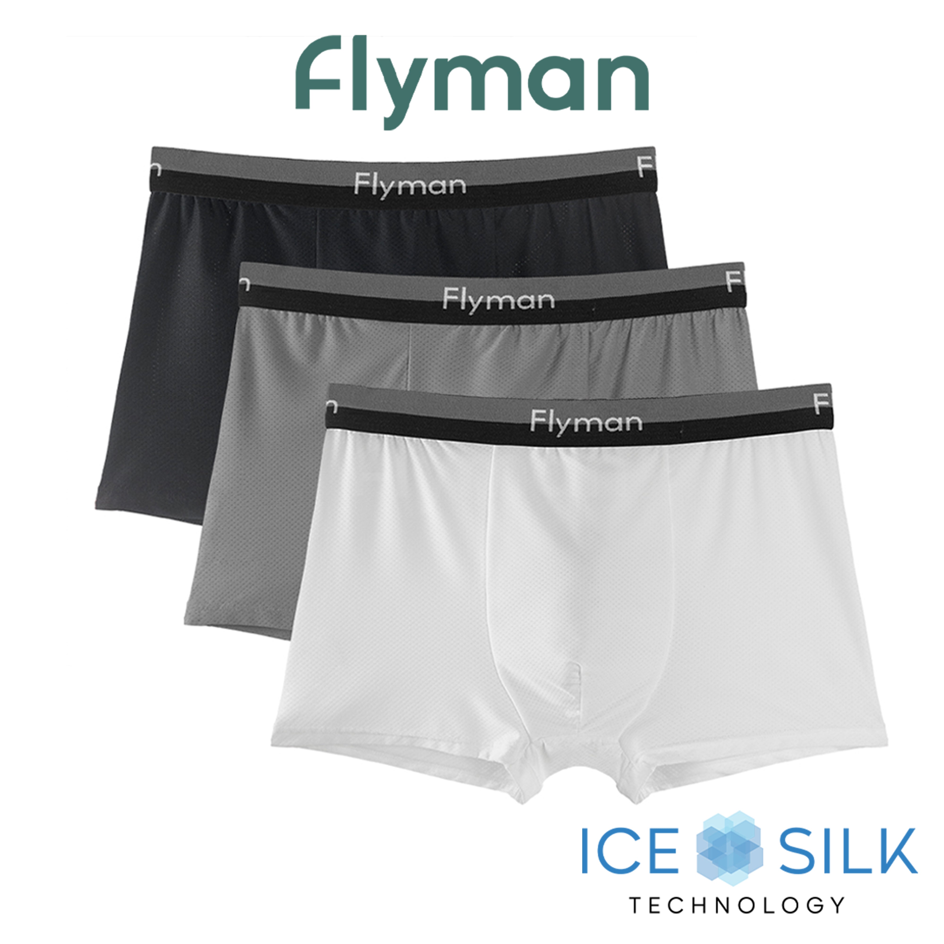 Flyman Celana Dalam Pria Boxer 1 pcs FM 3385