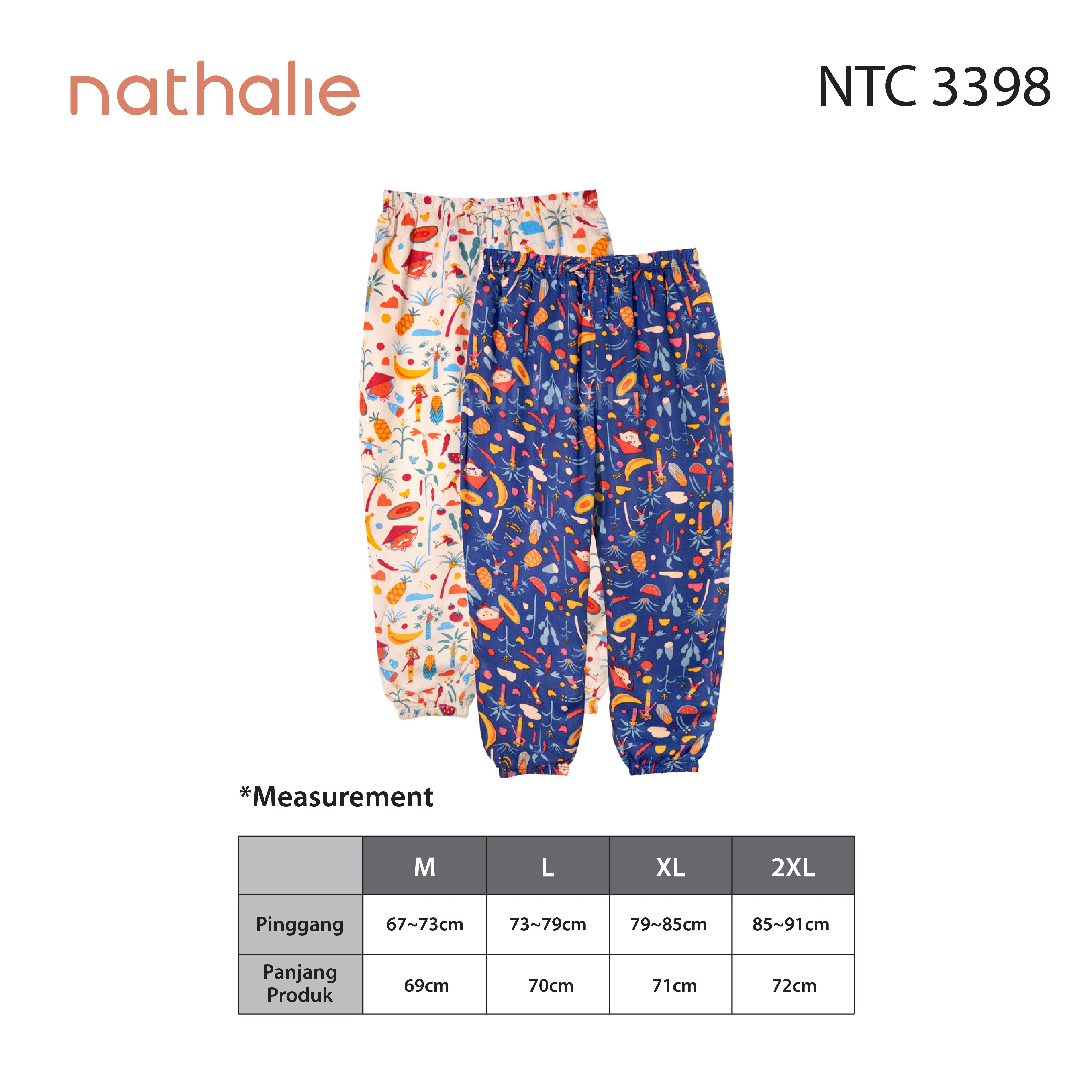 Nathalie x Amalia Celana Panjang Rayon 1 pcs NTC 3398