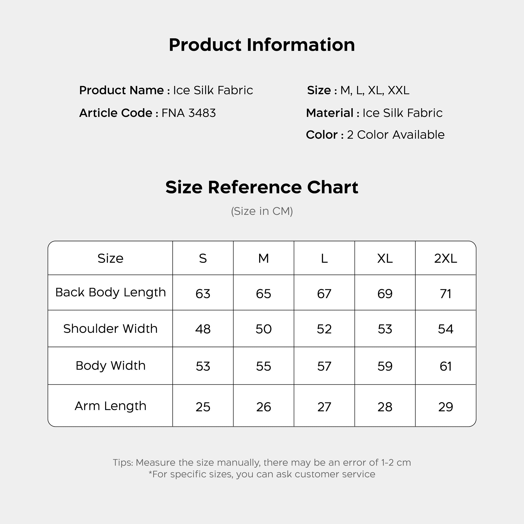 FN Oversized T-Shirt 1 pcs FNA 3483