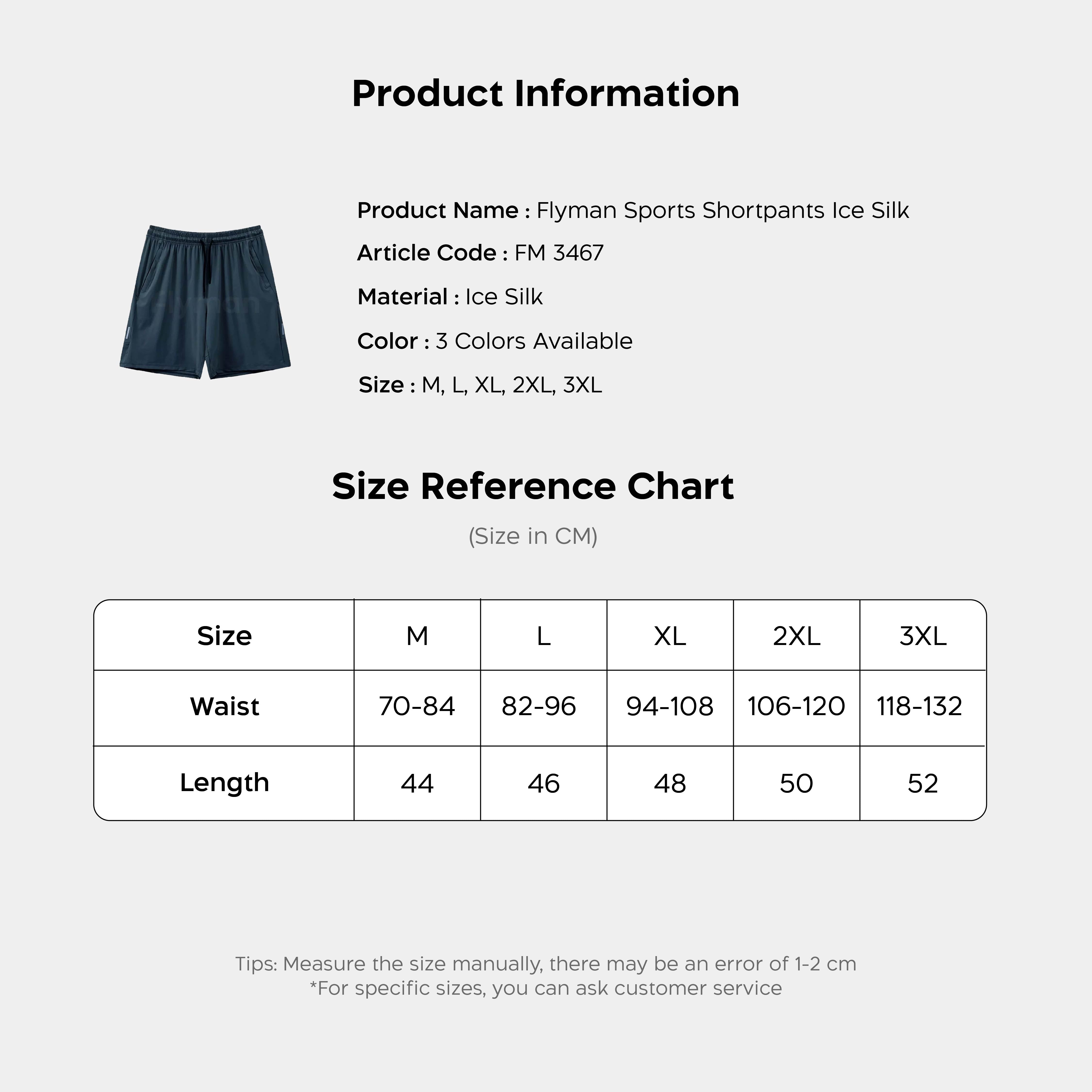 Flyman Active Shorts FM 3467