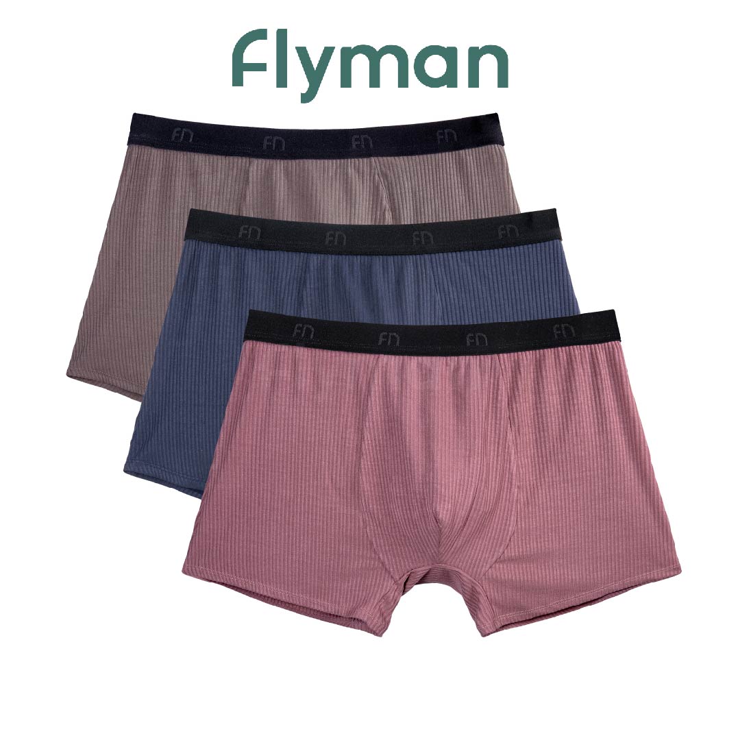 Flyman Celana Dalam Pria Boxer Rayon 1 pcs FM 3418