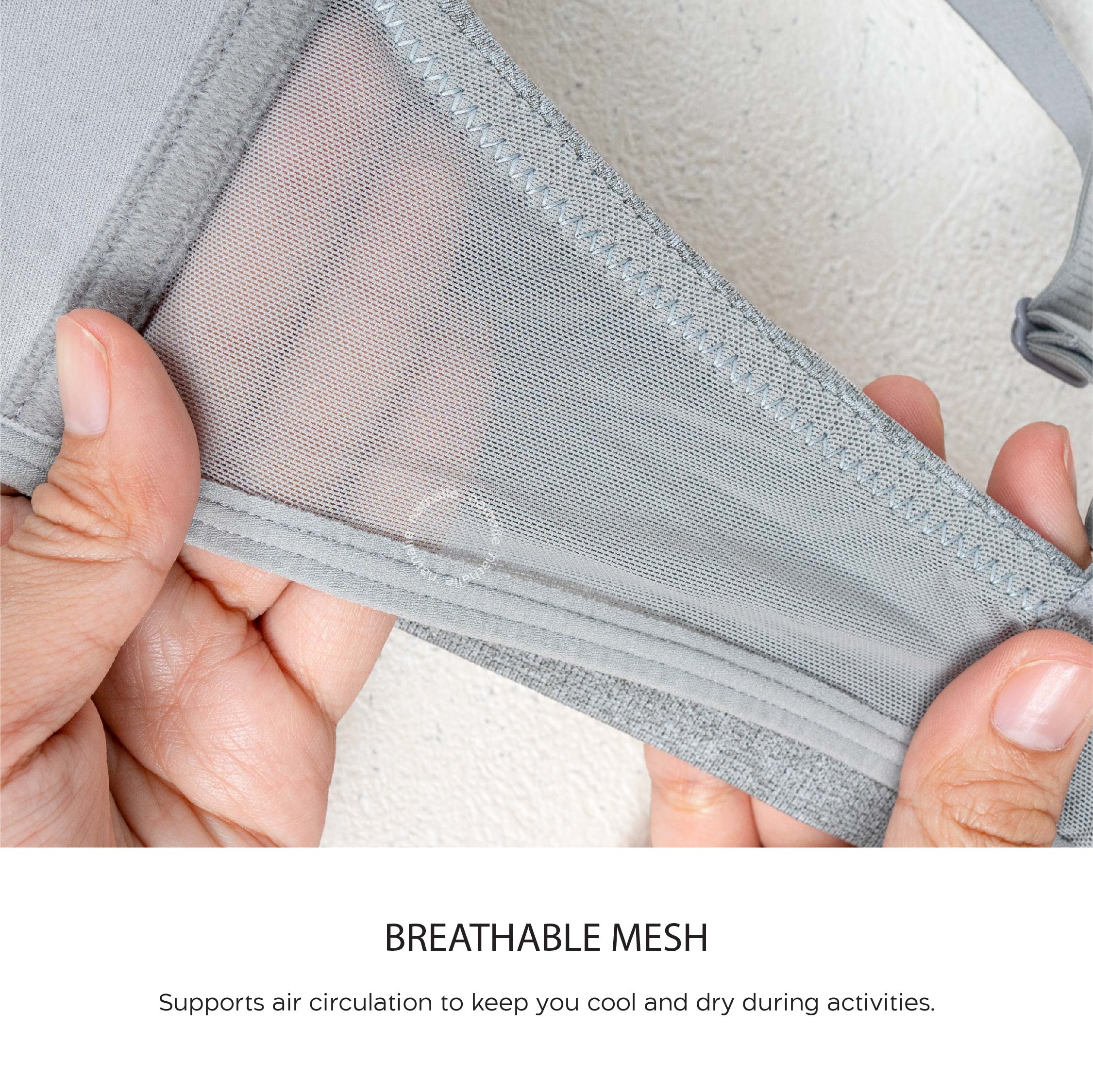 Nathalie Cotton Blend Wireless Light Bra NTB 3567