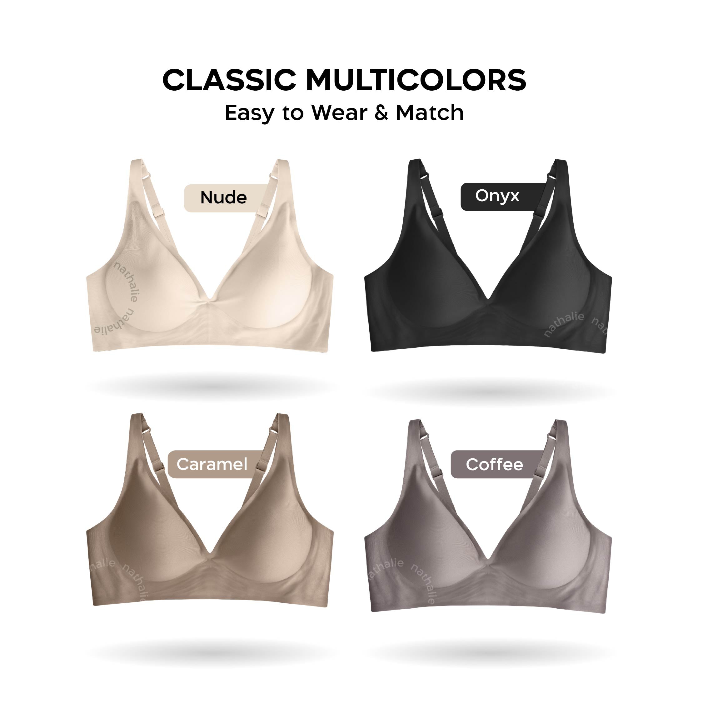 Nathalie V-Neck Seamless Bra NTB 3487