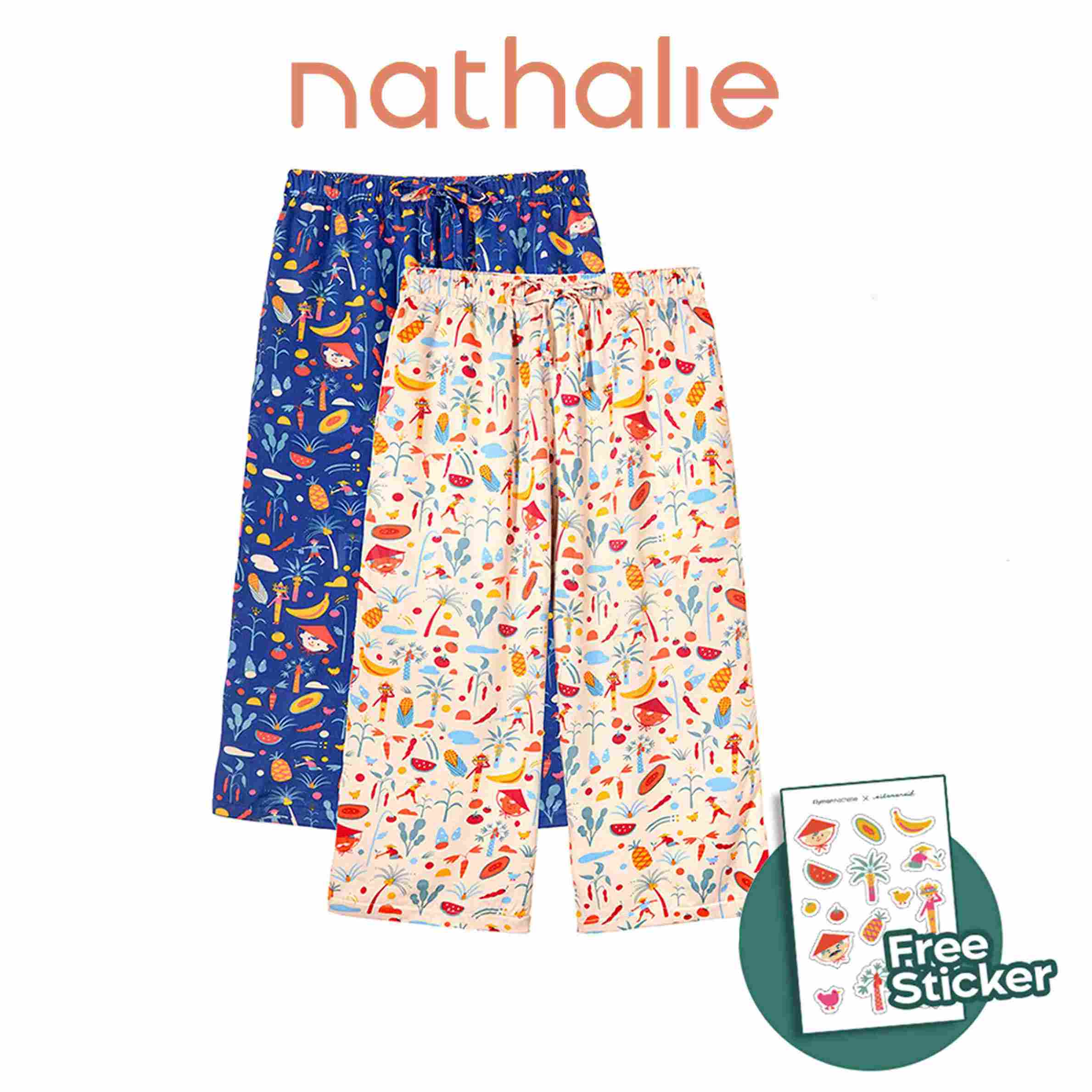 Nathalie x Amalia Celana Panjang 3/4 Rayon 1 pcs NTC 3397