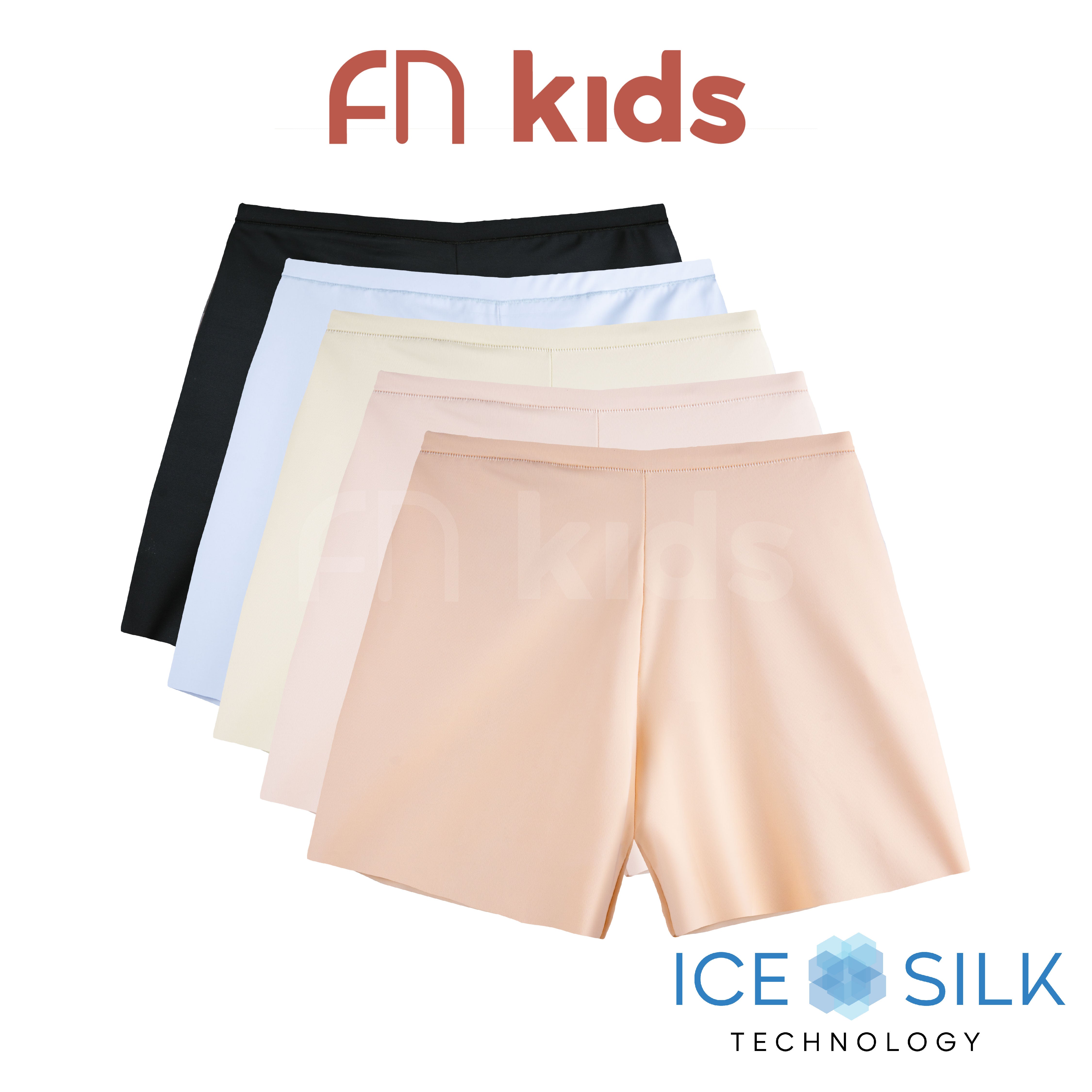 FN Kids short pants Anak Perempuan Ice Silk Celana Ketat Strit Cewek Nylon 1 Pcs NTKC 3441