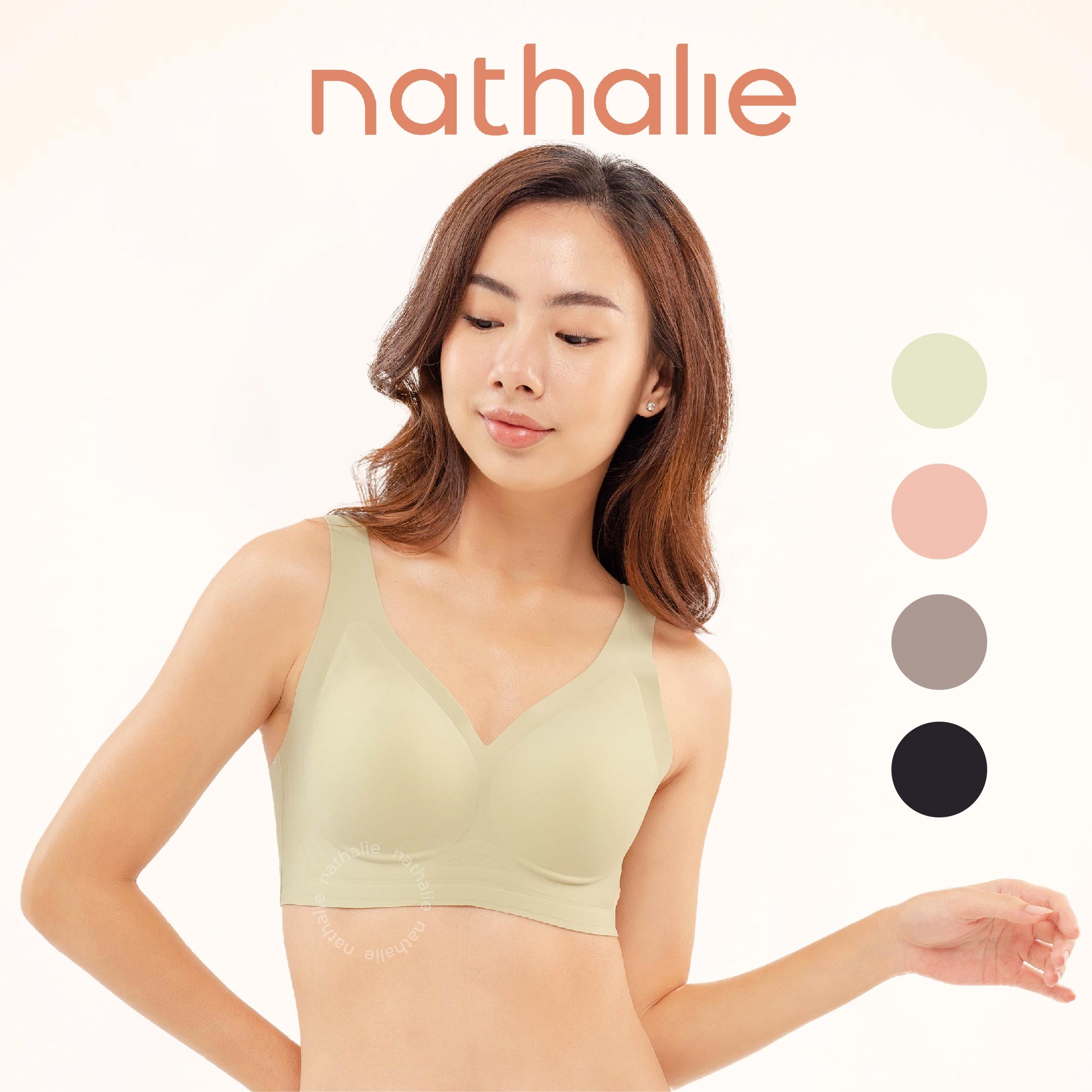 Nathalie V-Neck Vest-Style Bra NTB 3476