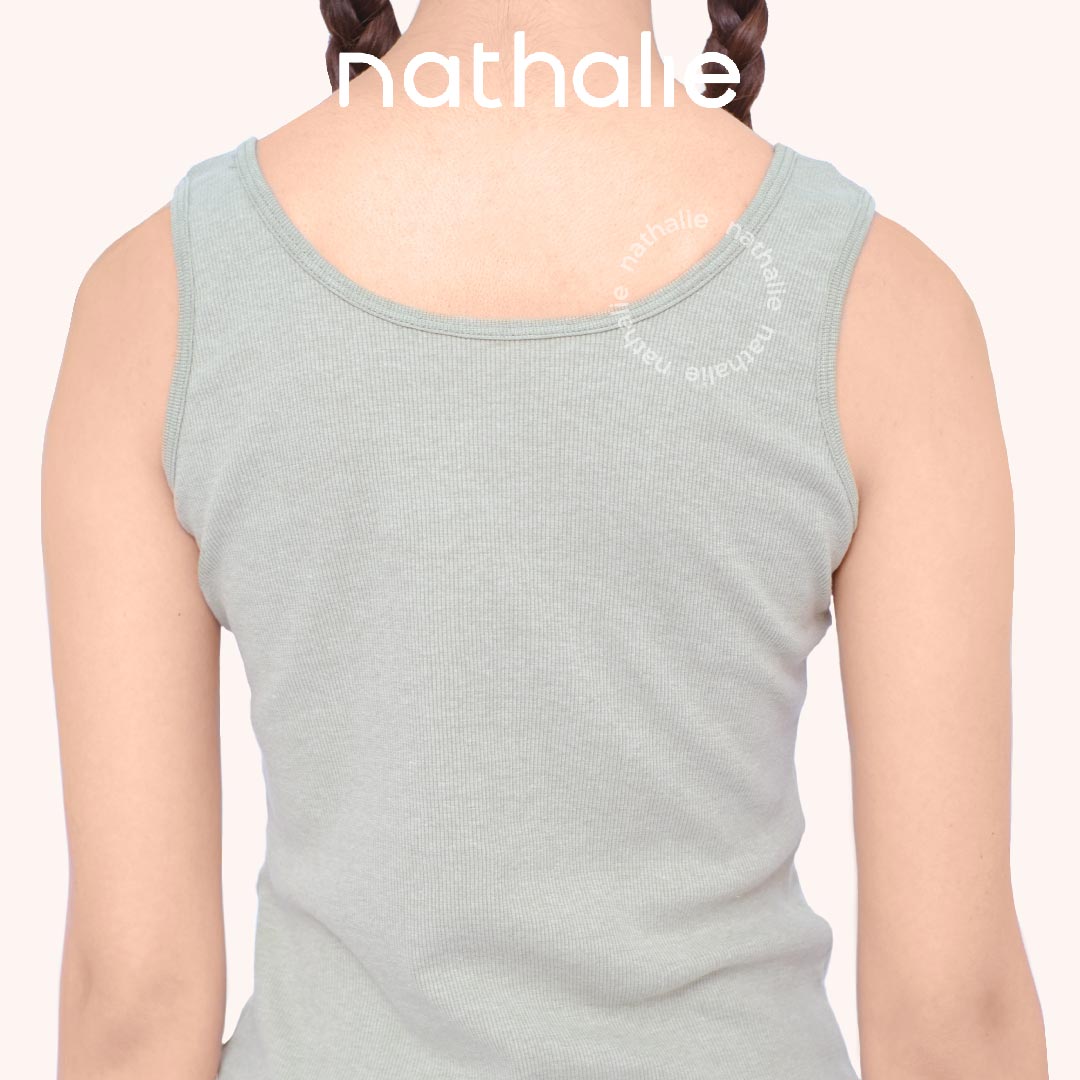 Nathalie Tanktop Cotton Blend Wide Strap NTA 3411