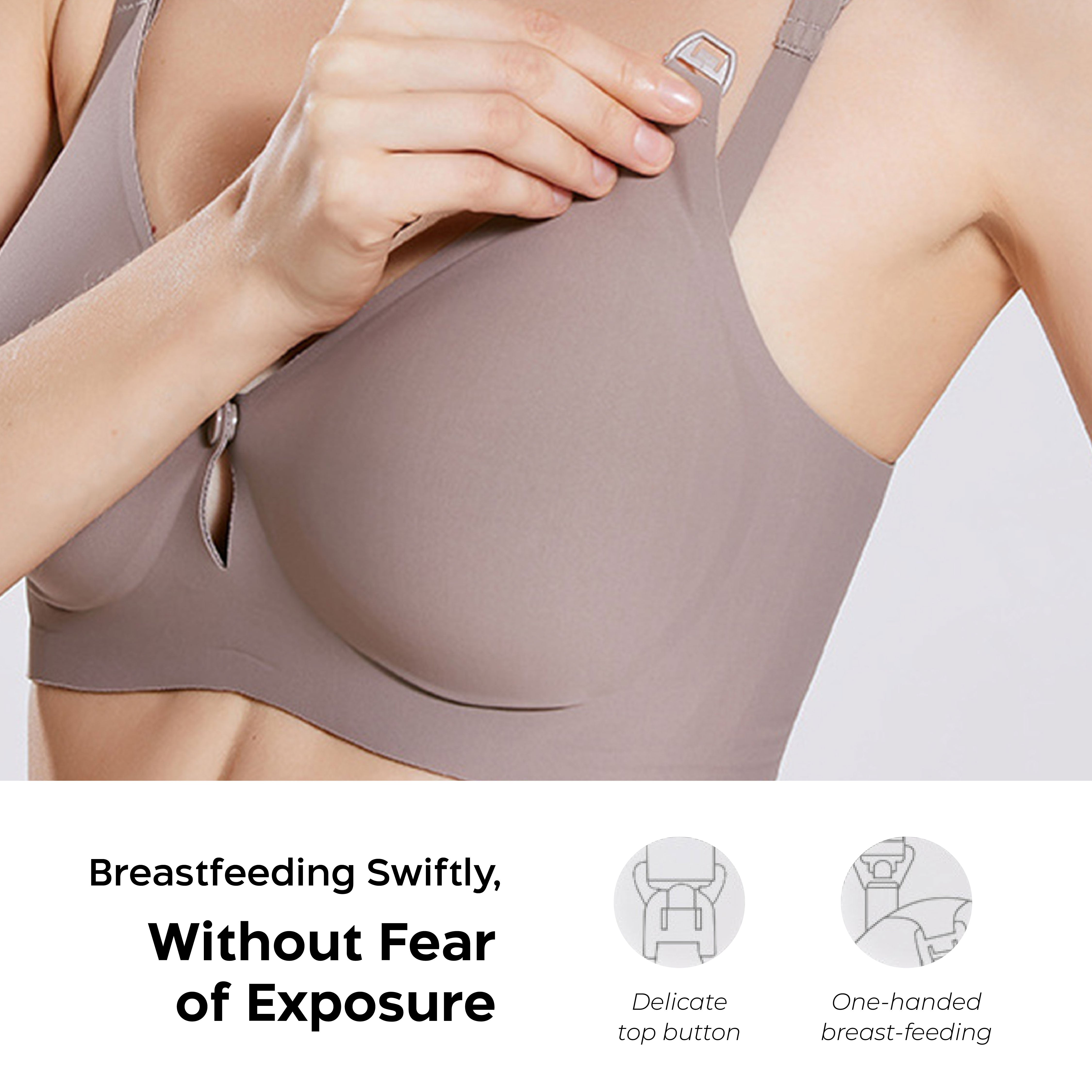 Nathalie Bra Seamless Menyusui Kancing Depan Beha Maternity Tanpa Kawat 1 Pcs NTB 3457