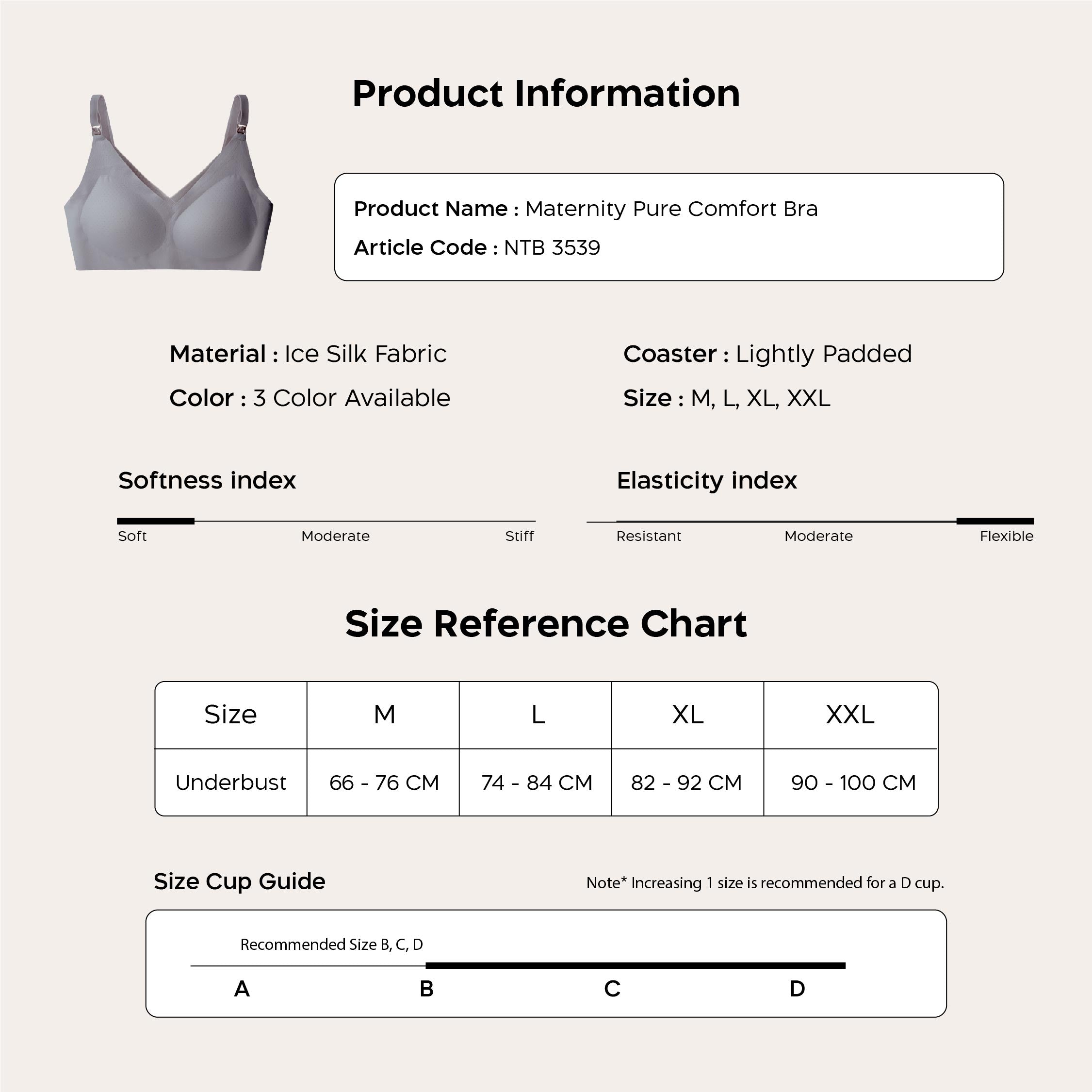 Nathalie Ice Silk Maternity Bra NTBM 3539