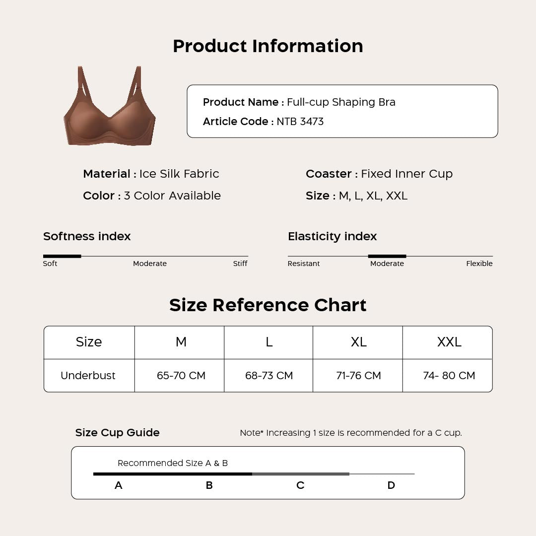 Nathalie Fixed Cup Seamless Bra NTB 3473