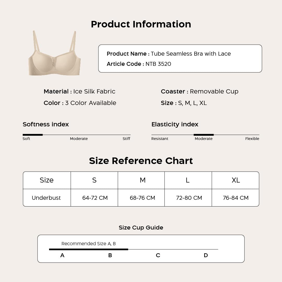 Nathalie Square Neck Seamless Bra NTB 3520