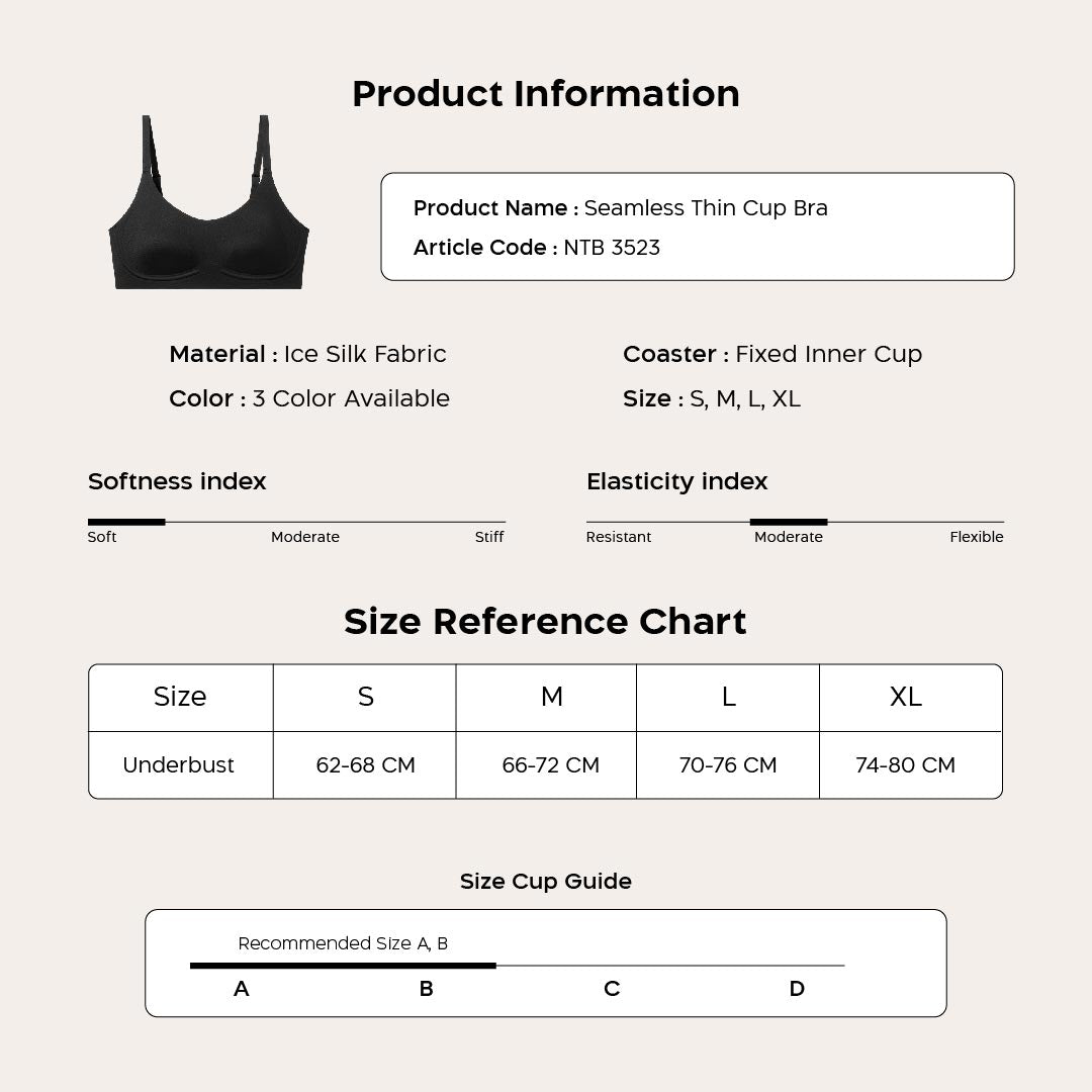 Nathalie Wire Thin Seamless Bra NTB 3523
