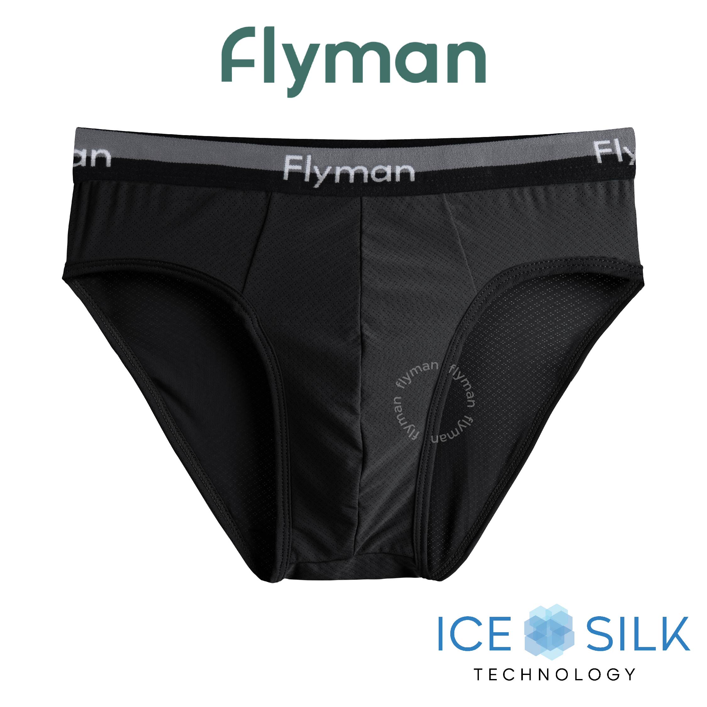 Flyman Celana Dalam Pria Brief Ice Silk 1 pcs FM 3455