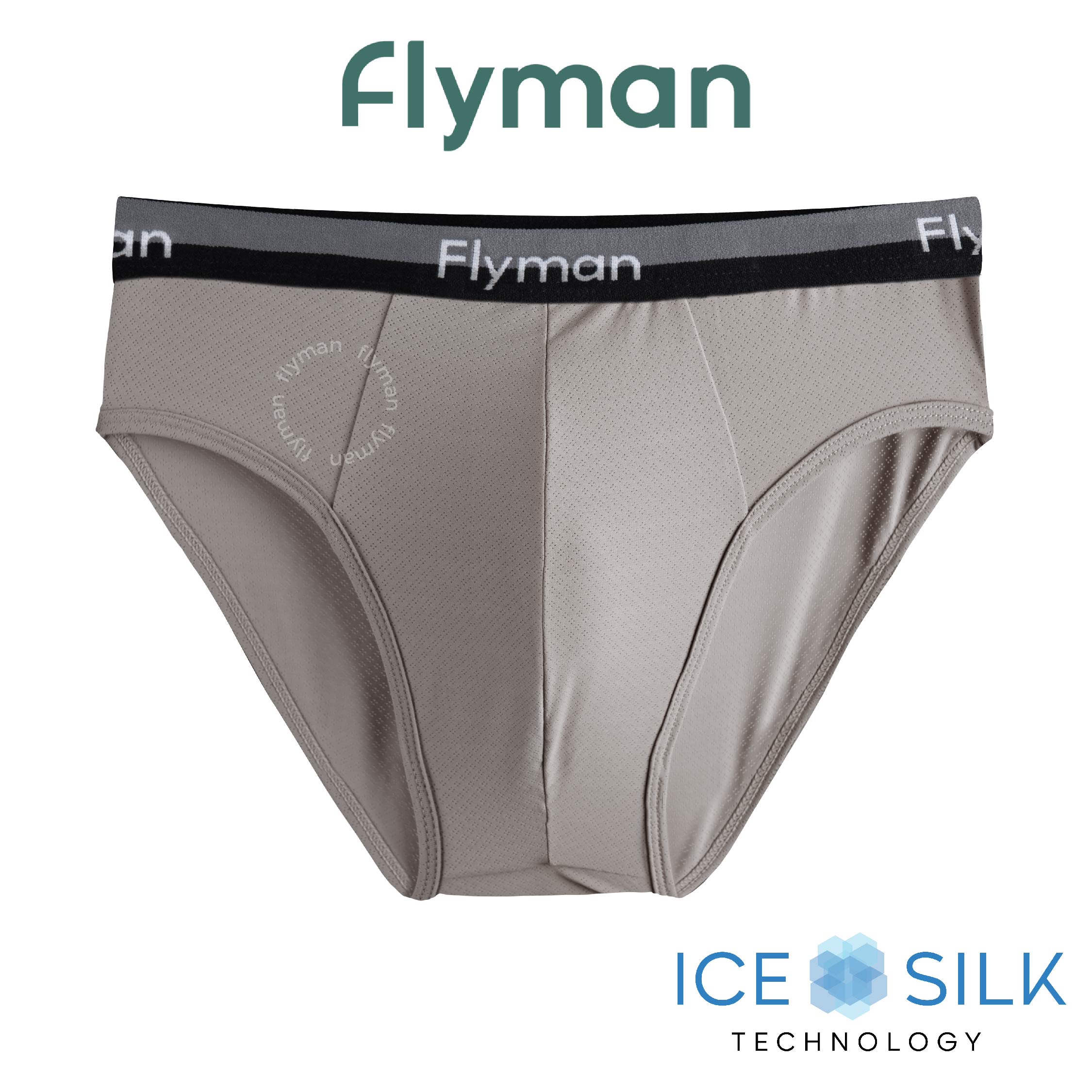 Flyman Celana Dalam Pria Brief Ice Silk 1 pcs FM 3455