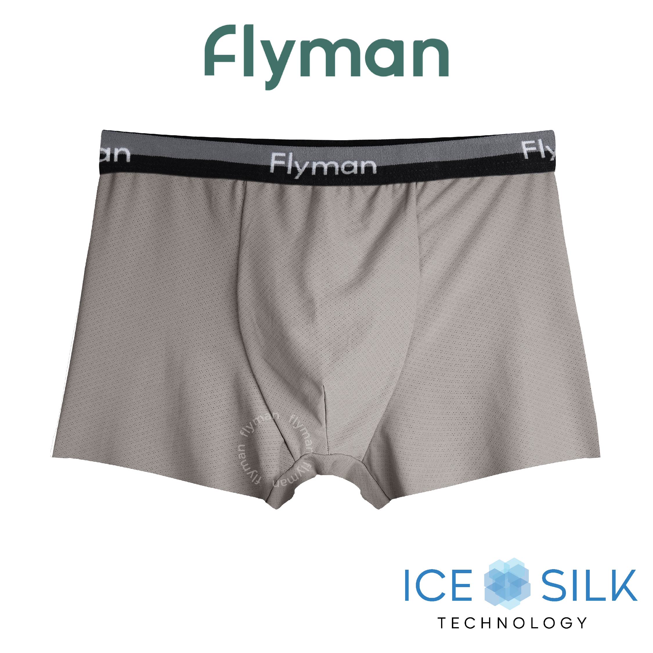 Flyman Celana Dalam Pria Boxer Ice Silk 1 pcs FM 3435