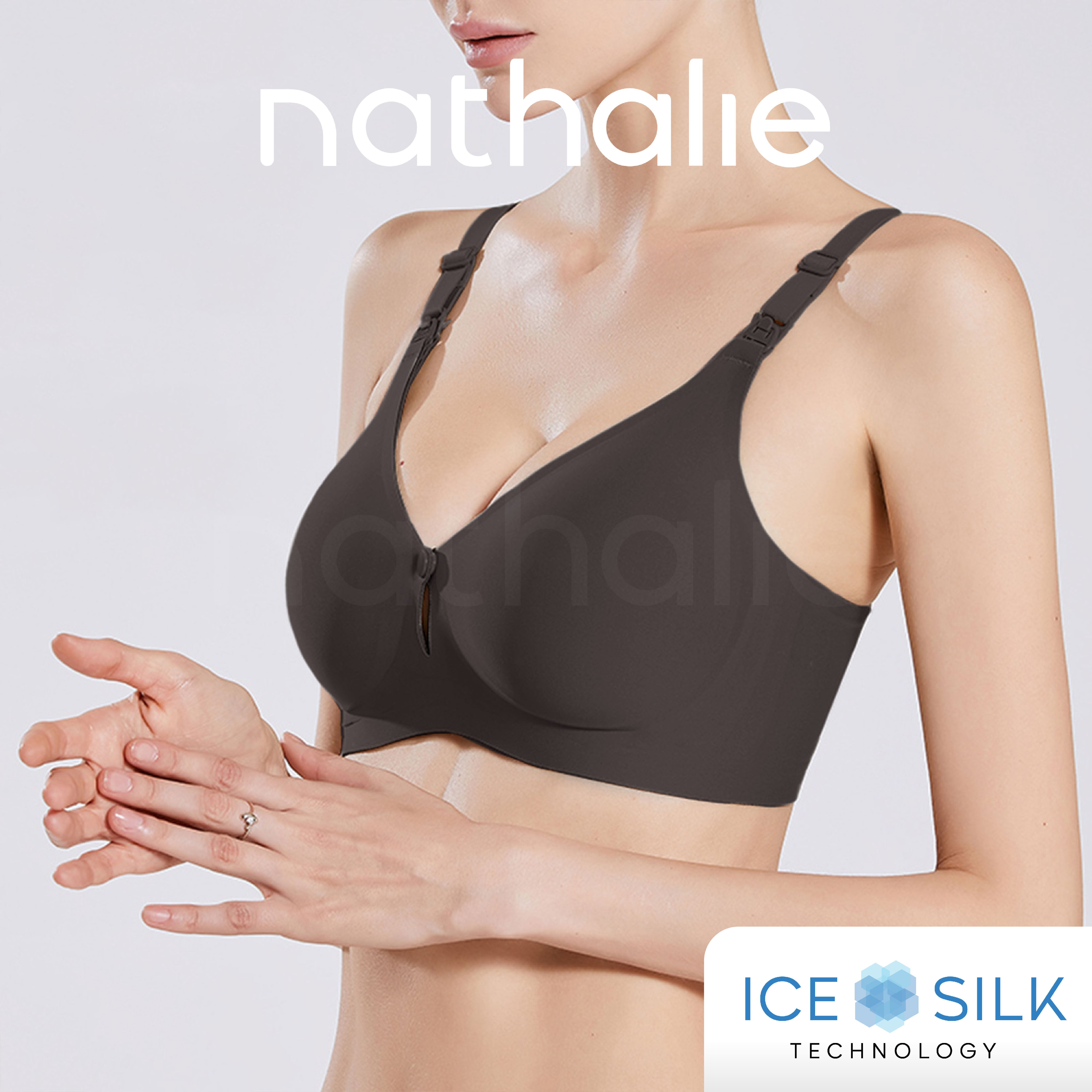 Nathalie Bra Seamless Menyusui Kancing Depan Beha Maternity Tanpa Kawat 1 Pcs NTB 3457