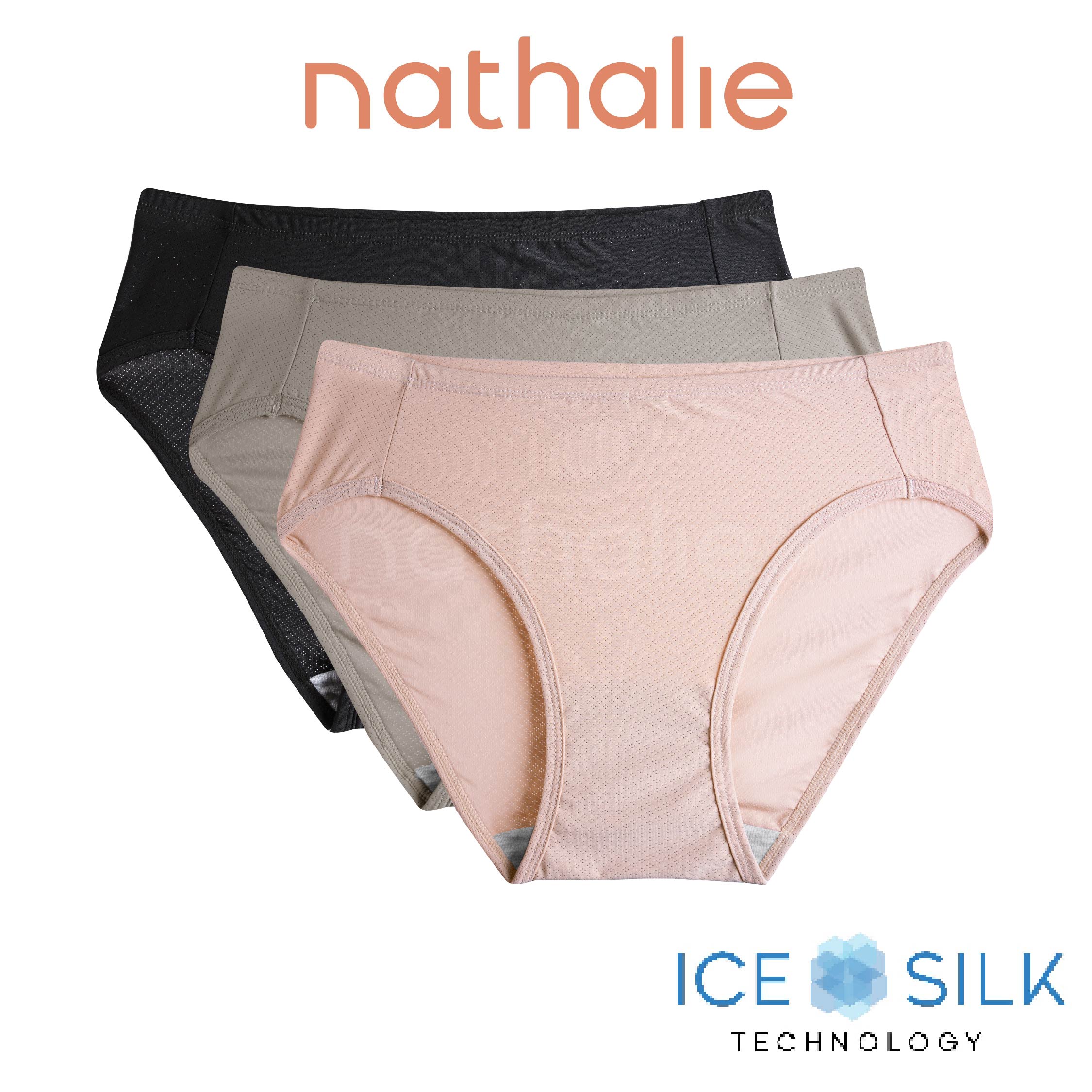 Celana Dalam Ice Silk Soft Mesh Wanita 3 pcs NTC 3486