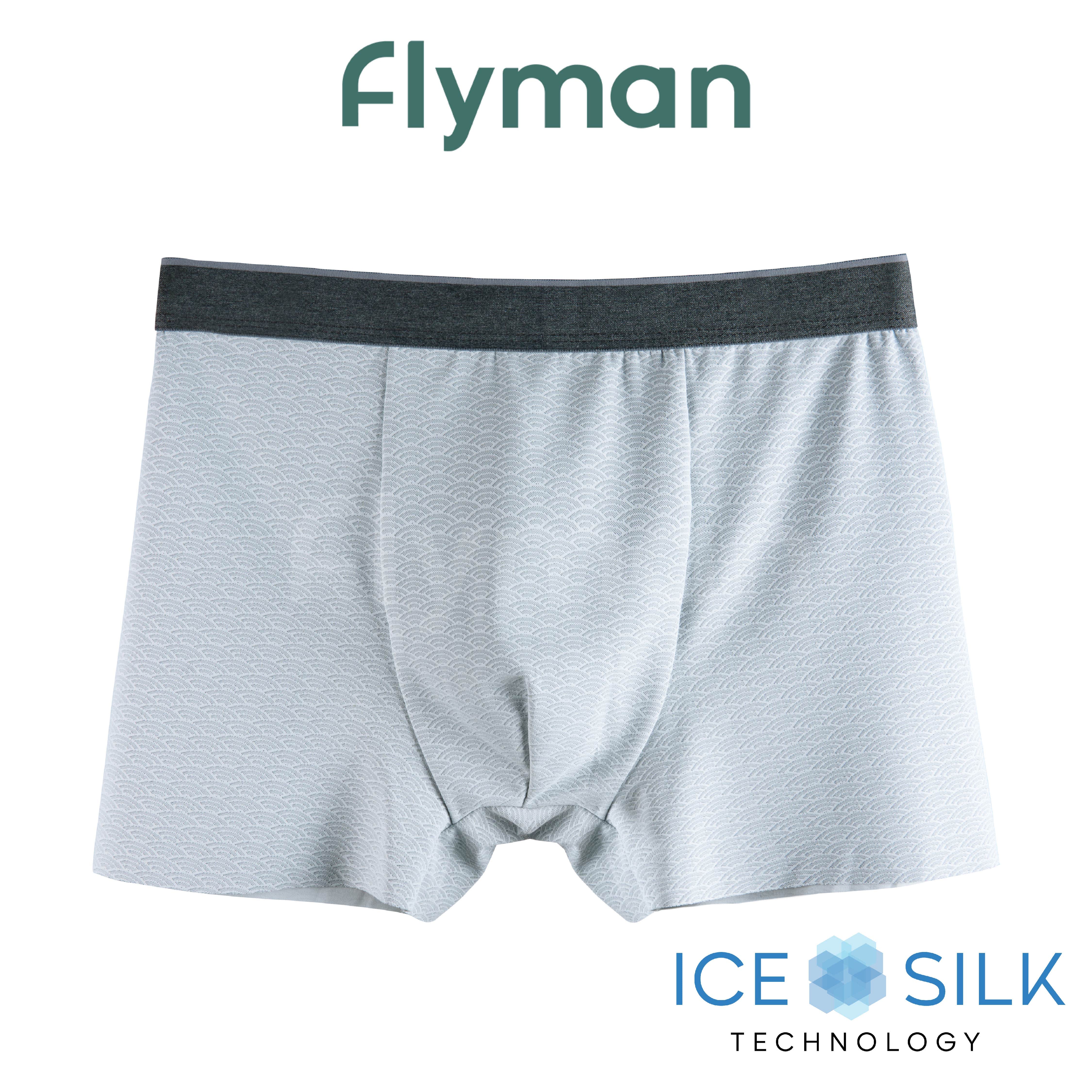 Flyman Celana Dalam Pria Boxer Ice Silk 1 pcs FM 3445