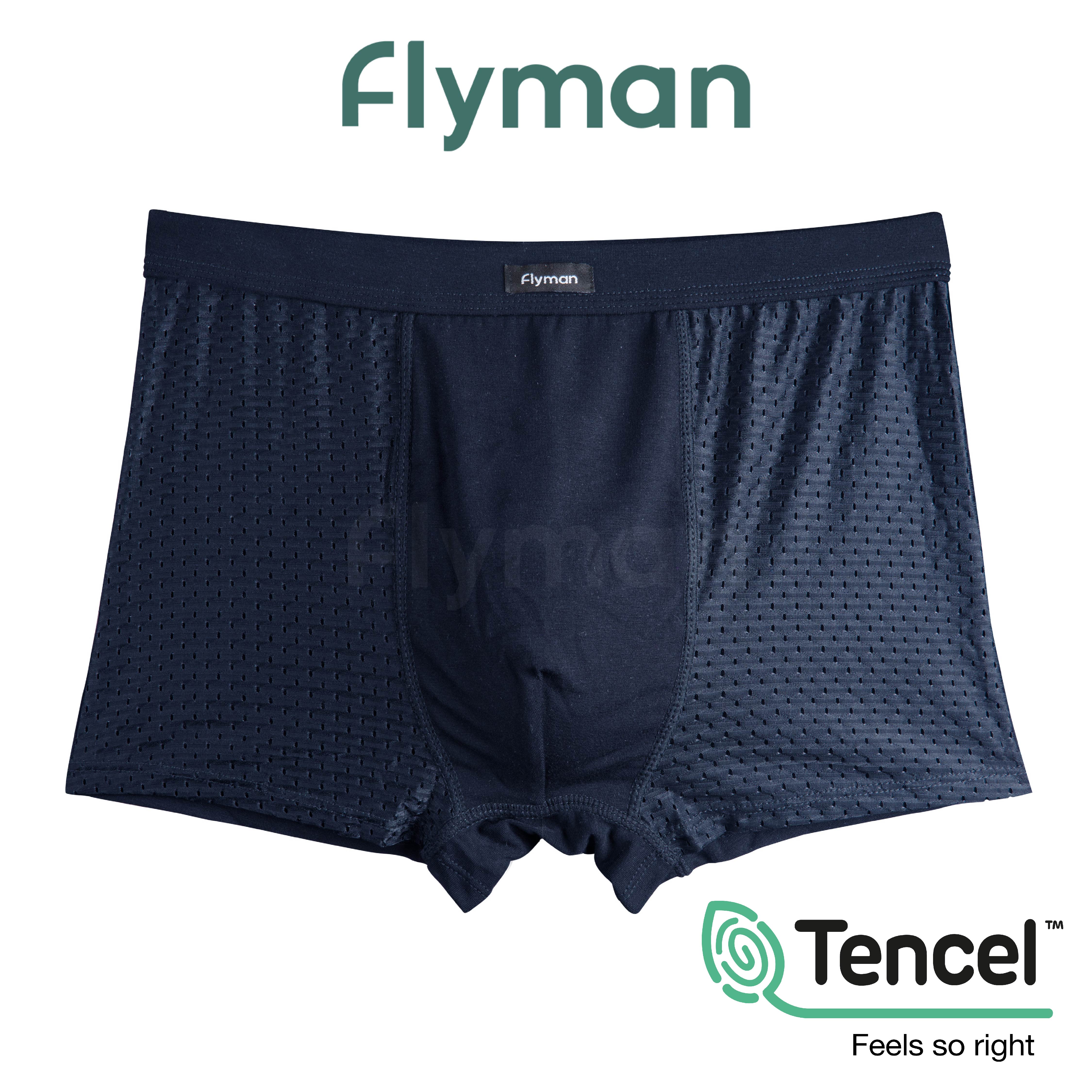 Flyman Celana Dalam Pria Boxer Tencel 3 pcs FM 3244