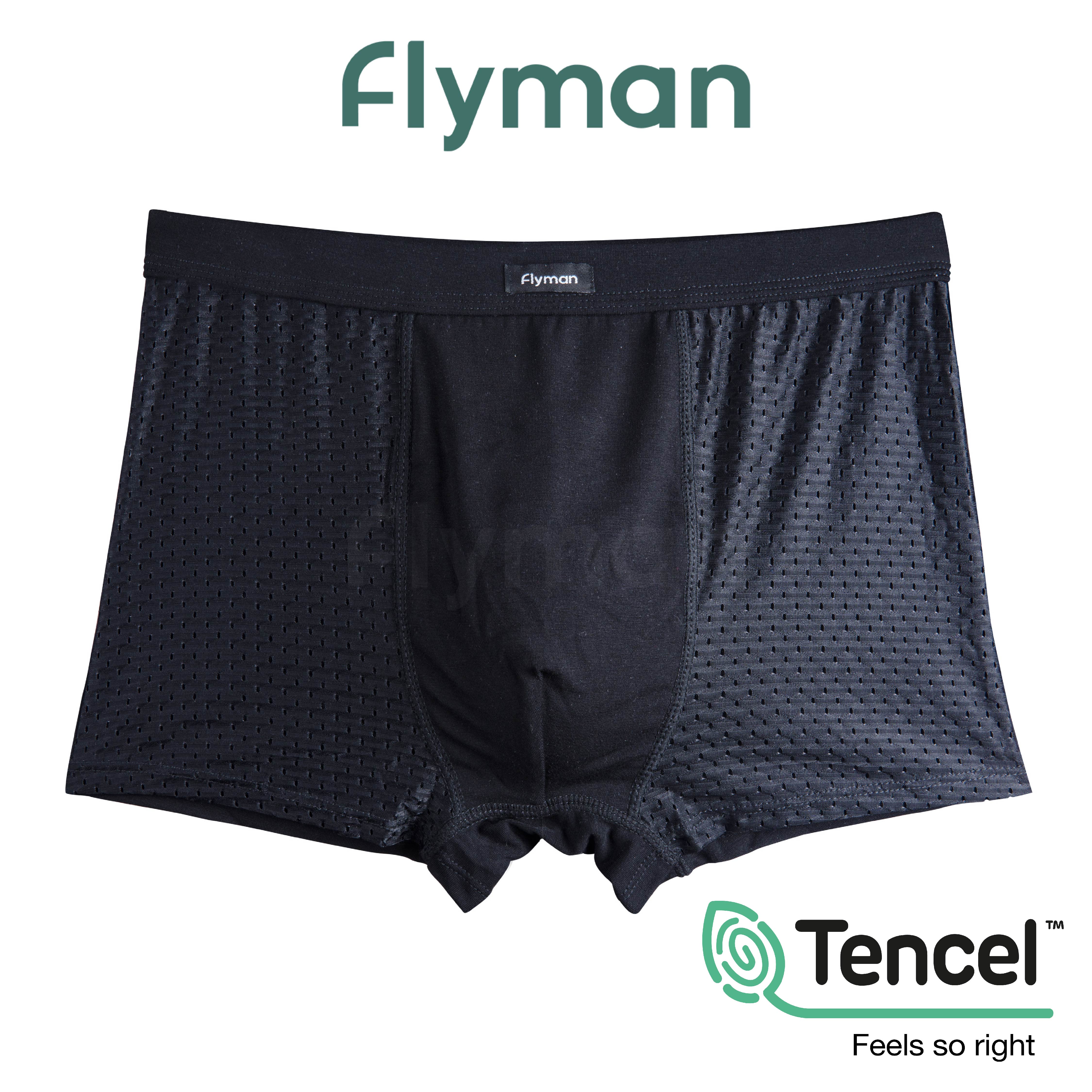 Flyman Celana Dalam Pria Boxer Tencel 3 pcs FM 3244