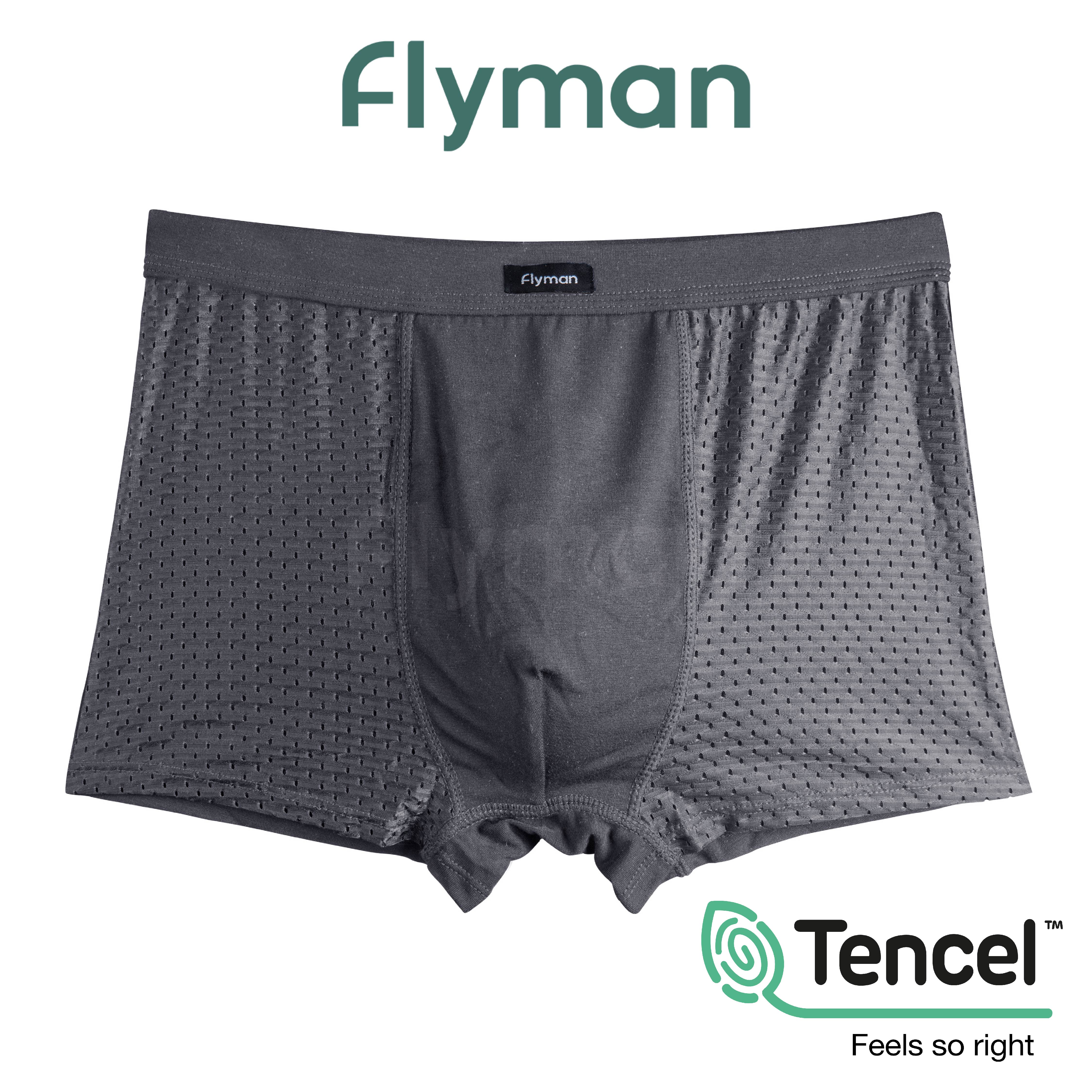Flyman Celana Dalam Pria Boxer Tencel 3 pcs FM 3244