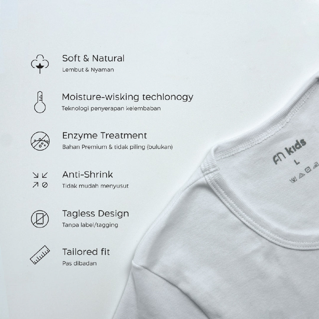 FN Kids Kaos Dalam Anak 1 pcs FNKA 3400