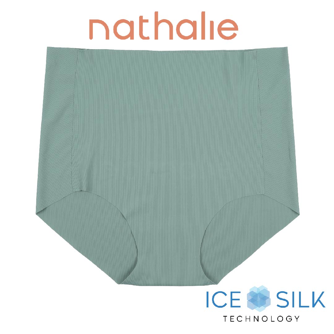 Nathalie Celana Dalam Seamless Maxi Wanita Ice Silk Rib CD Cewek Anti Nyeplak NTC 3434 1 PCS