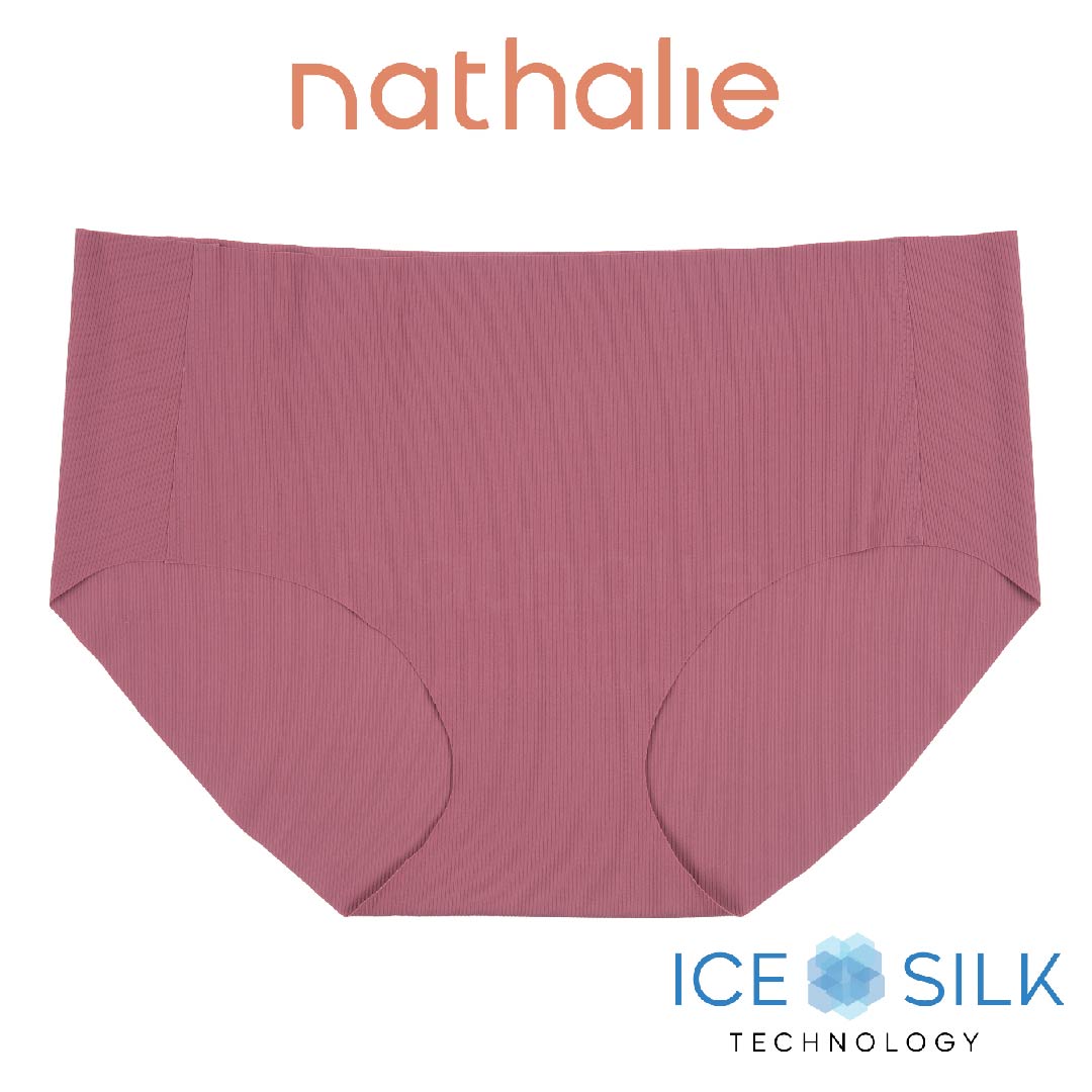 Nathalie Celana Dalam Seamless Midi Wanita Ice Silk Rib CD Cewek Anti Nyeplak NTC 3433 1 PCS