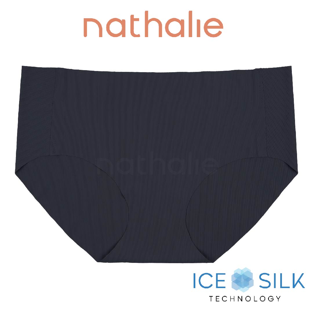 Nathalie Celana Dalam Seamless Midi Wanita Ice Silk Rib CD Cewek Anti Nyeplak NTC 3433 1 PCS