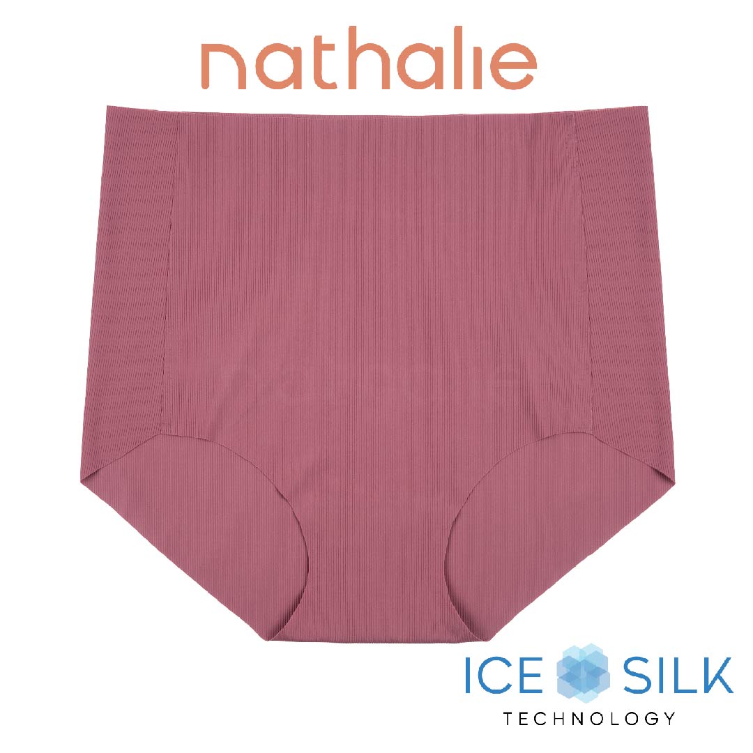 Nathalie Celana Dalam Seamless Maxi Wanita Ice Silk Rib CD Cewek Anti Nyeplak NTC 3434 1 PCS