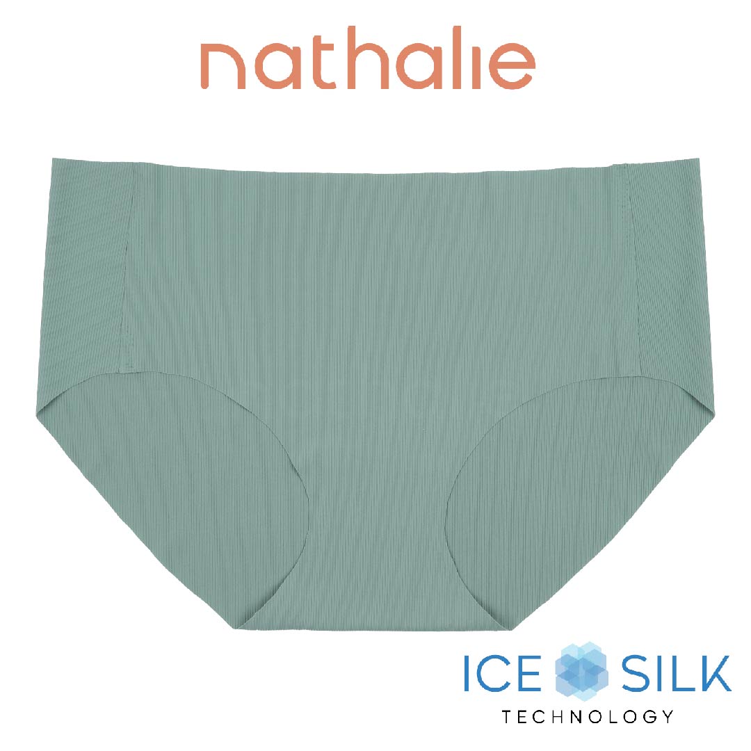 Nathalie Celana Dalam Seamless Midi Wanita Ice Silk Rib CD Cewek Anti Nyeplak NTC 3433 1 PCS