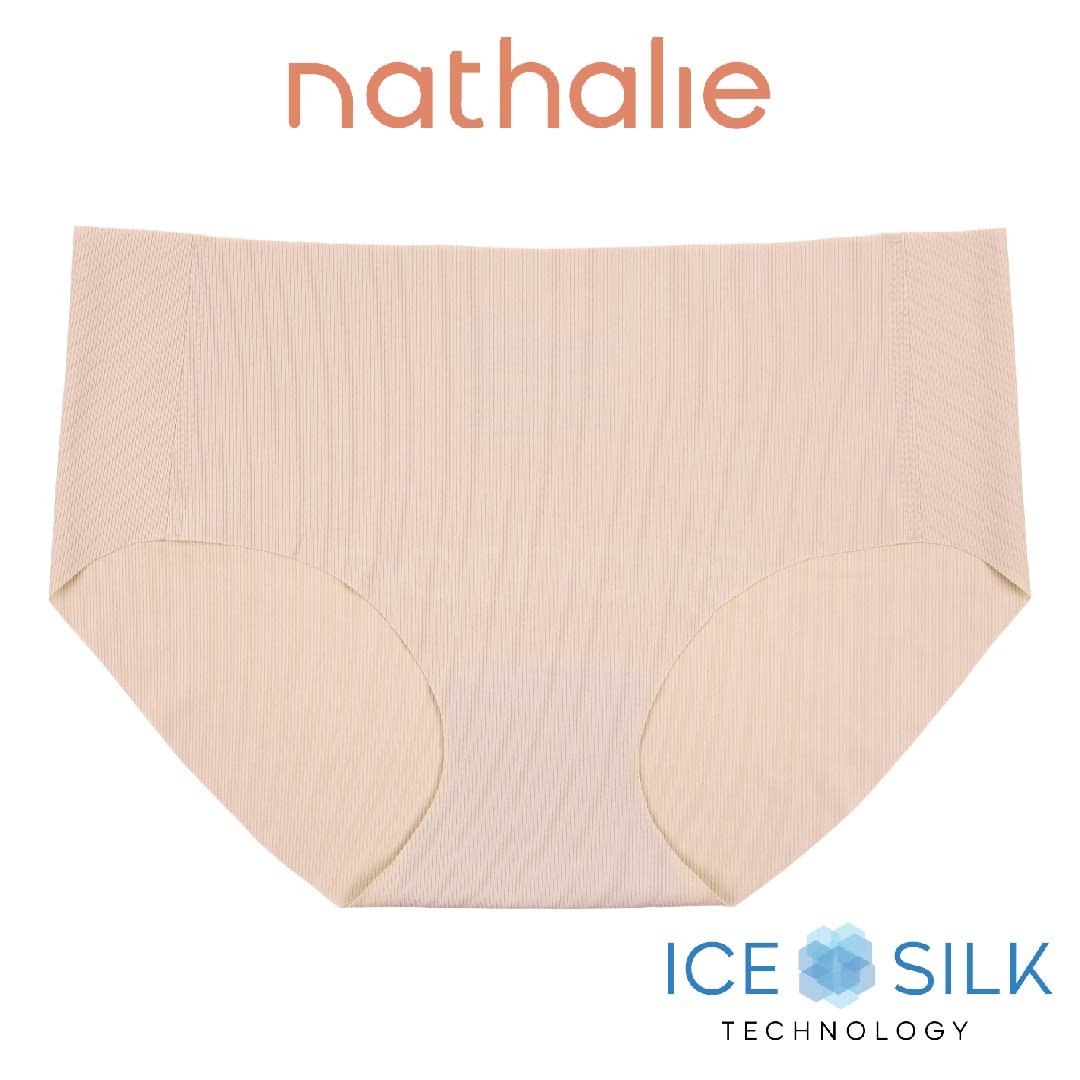 Nathalie Celana Dalam Seamless Midi Wanita Ice Silk Rib CD Cewek Anti Nyeplak NTC 3433 1 PCS
