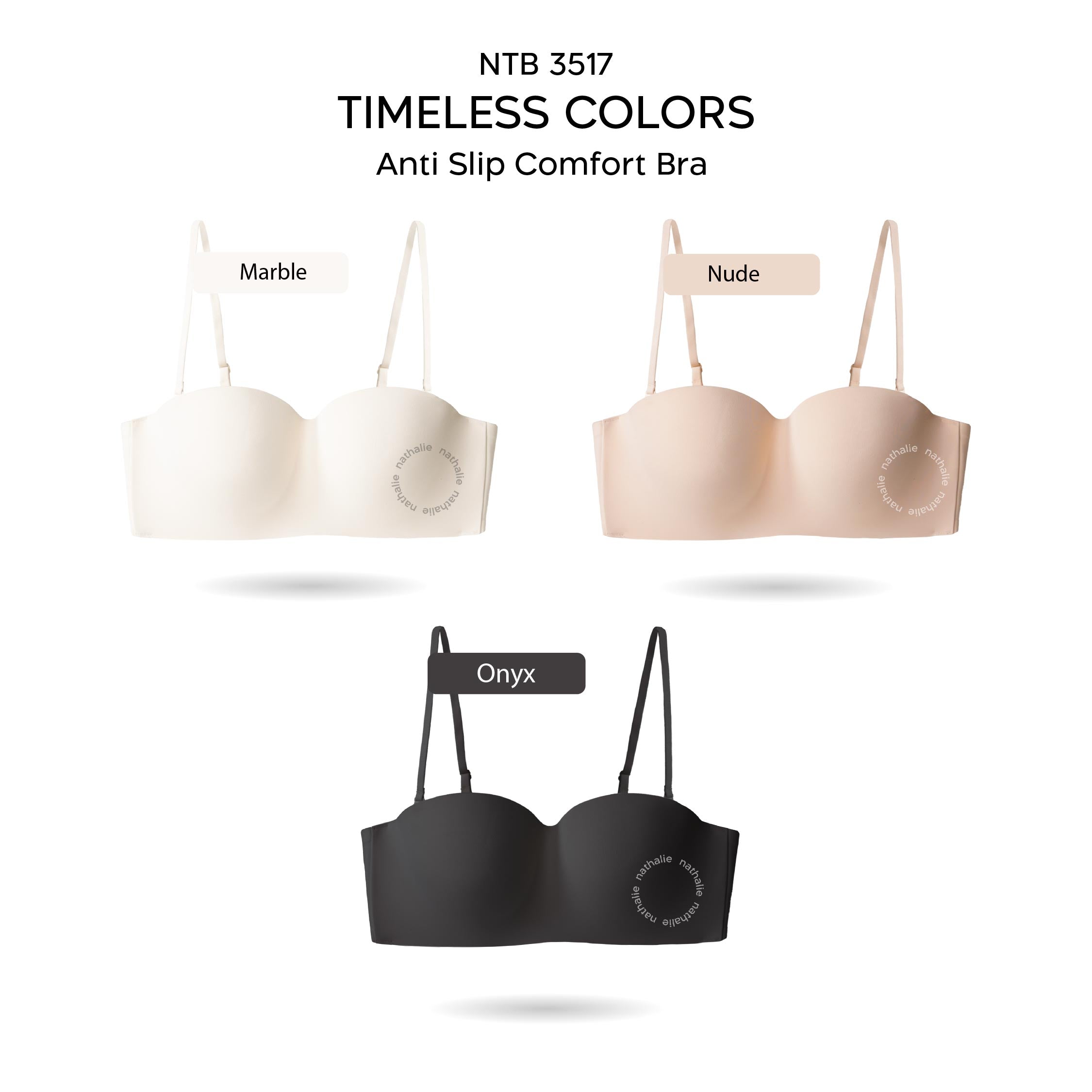 Nathalie 3D Strapless Wire Bra NTB 3517