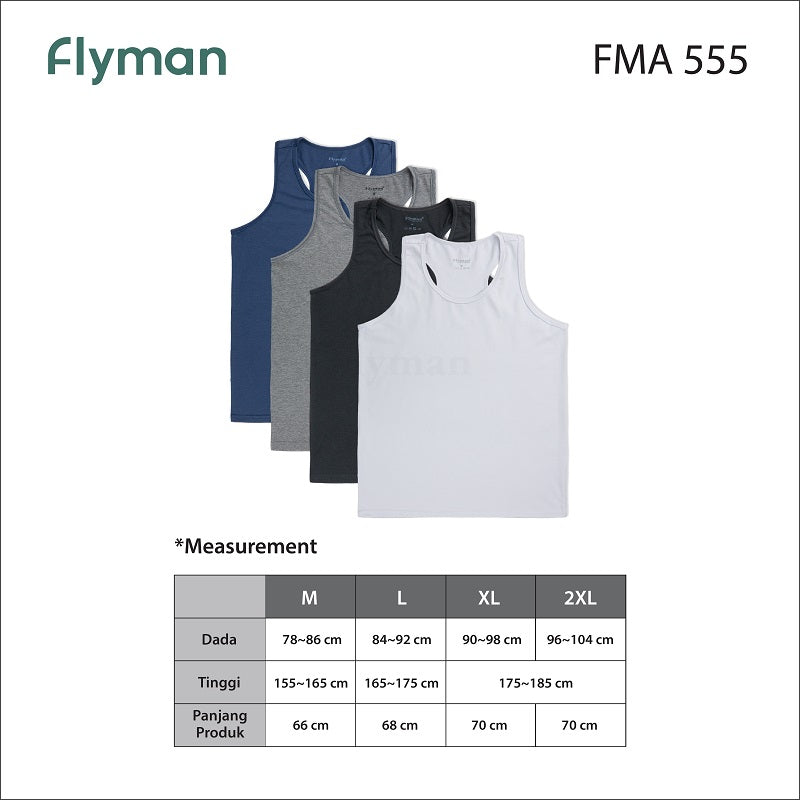 Flyman Kaos Dalam Tank Top 1 pcs FMA 555