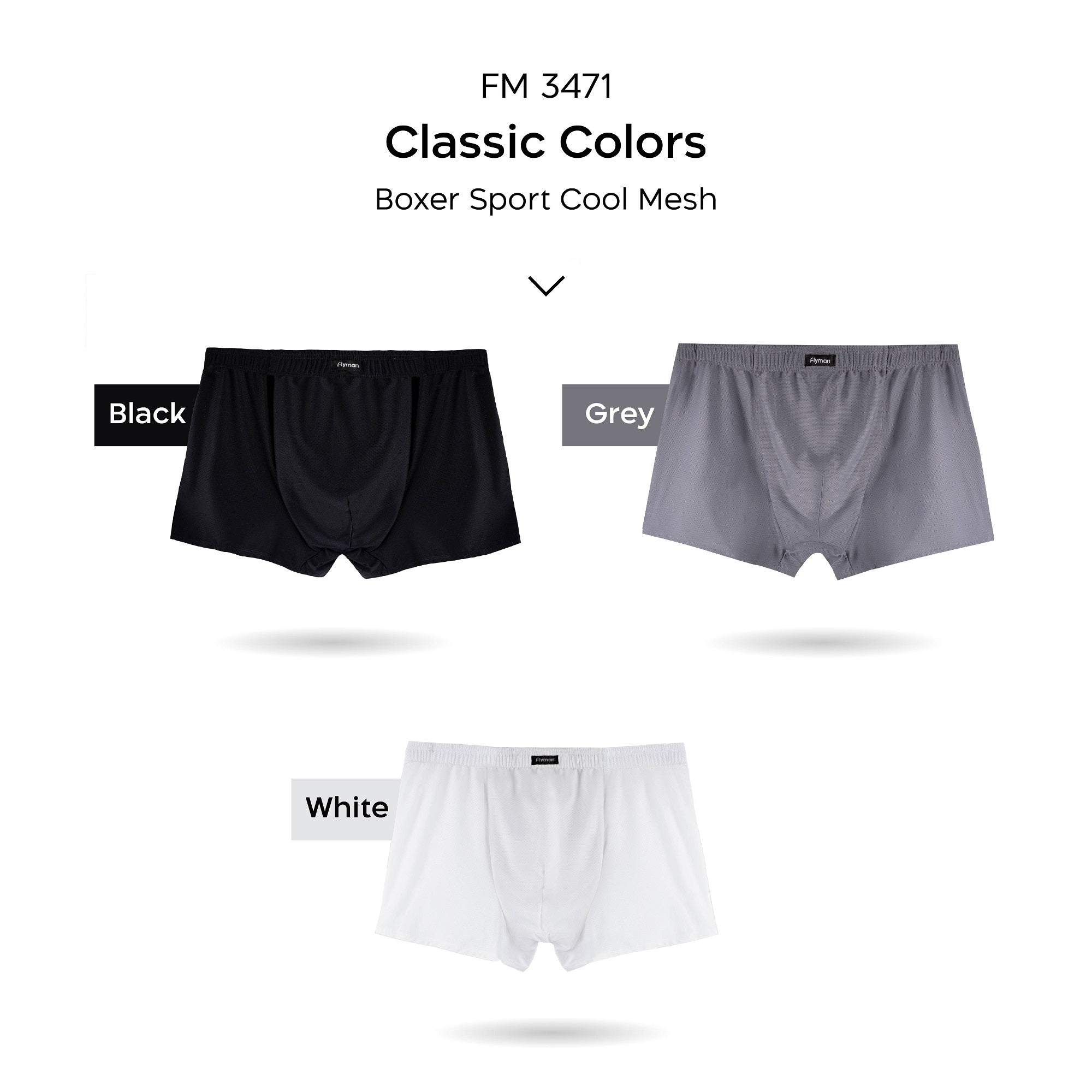 Flyman Ice Silk Big Size Boxer 1 pcs FM 3471