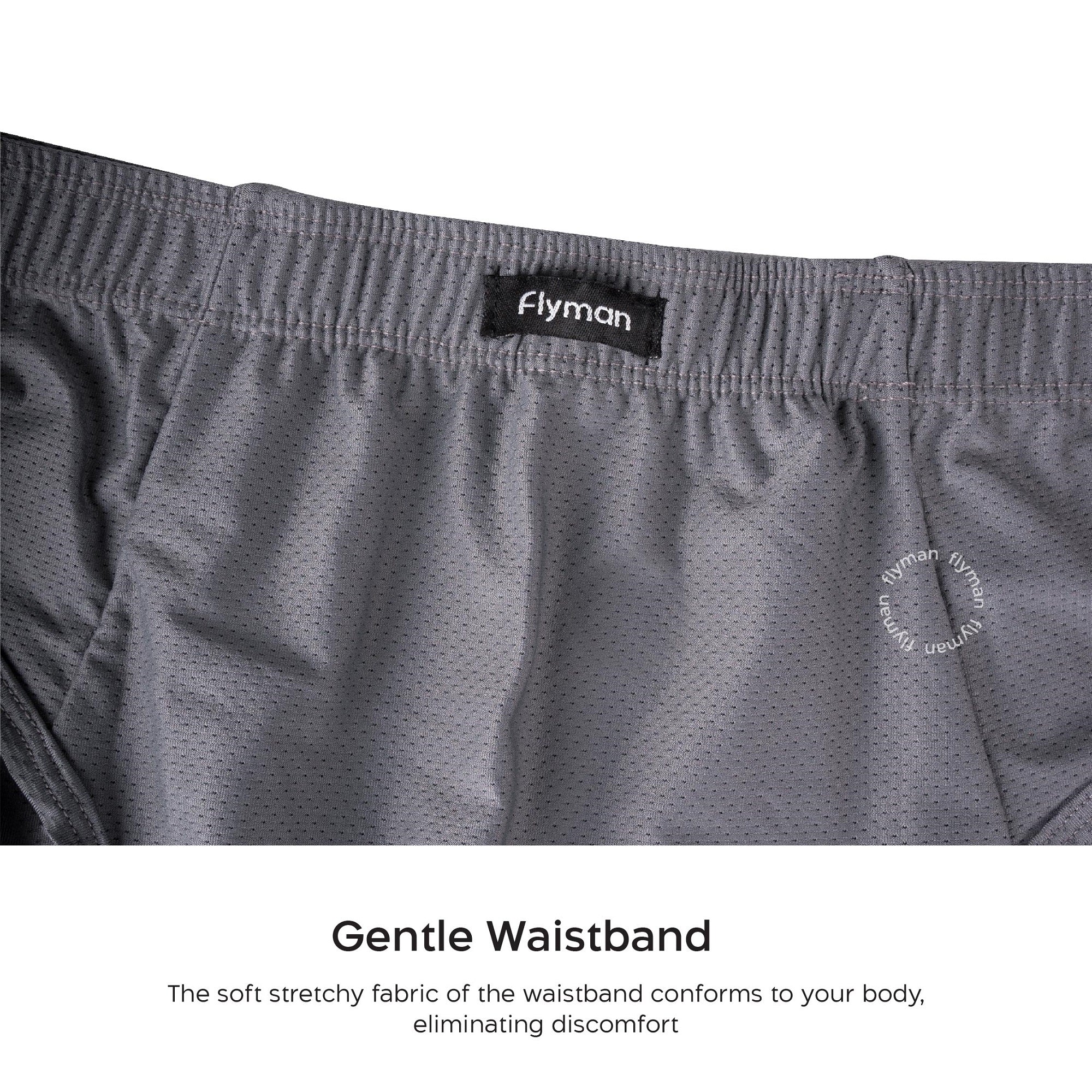 Flyman Ice Silk Big Size Briefs 1 pcs FM 3472