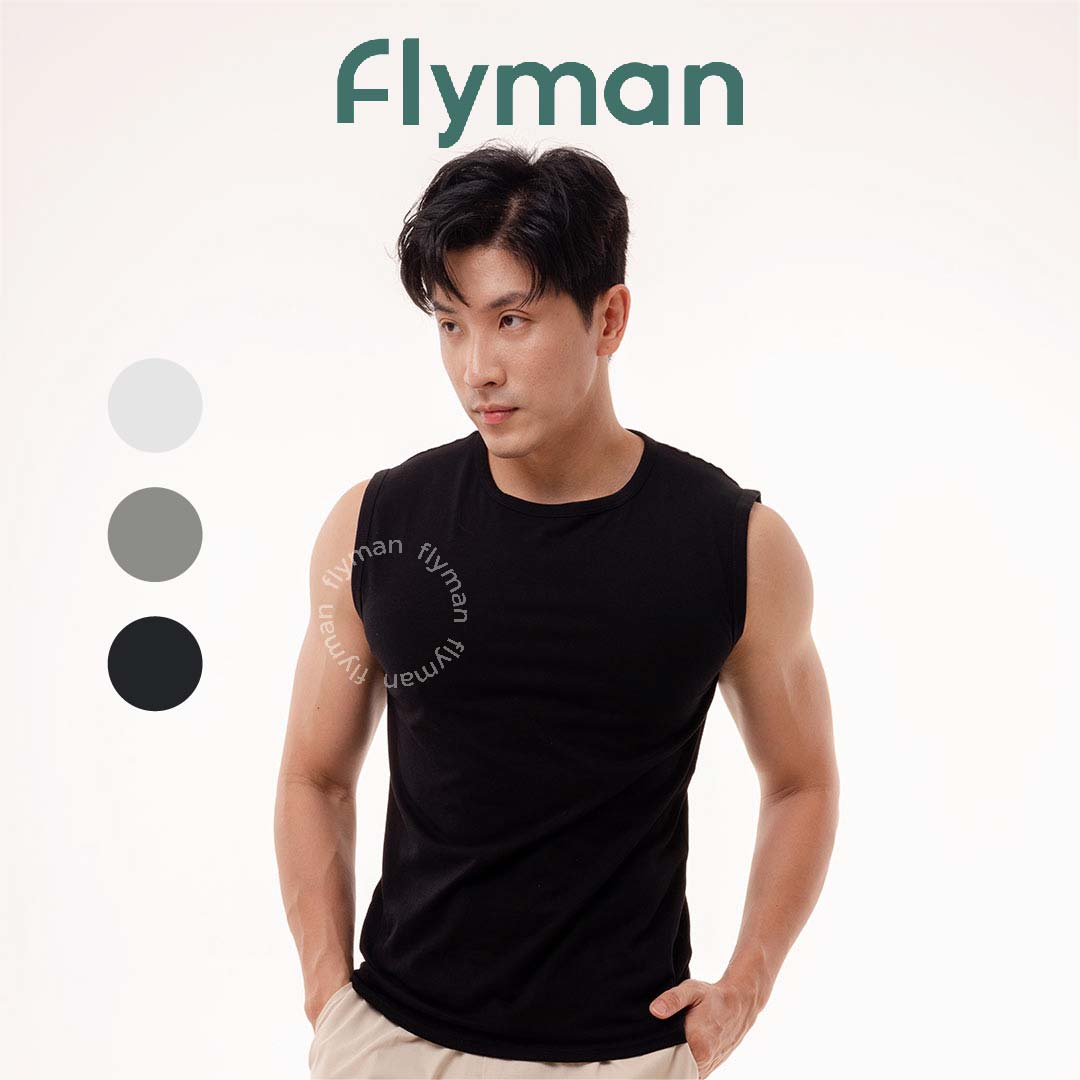 Flyman Kaos Dalam Pria Tank Top Basic 1 Pcs FMA 3061