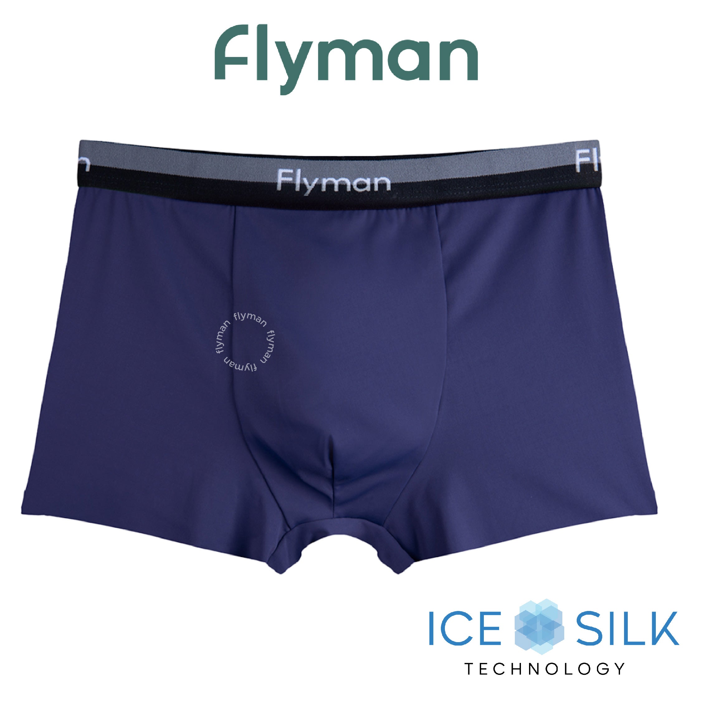 Flyman Celana Dalam Pria Boxer Ice Silk 1 pcs FM 3425