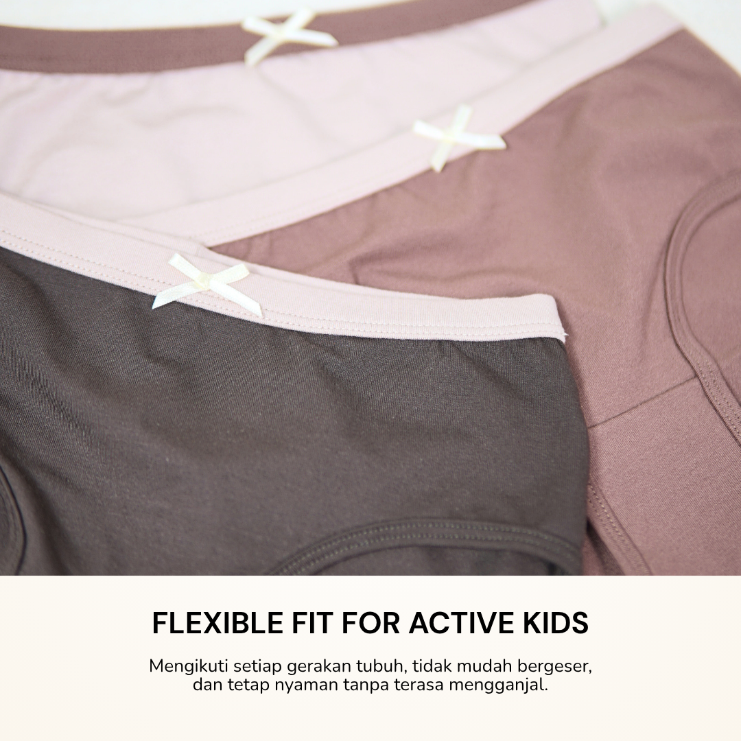 FN Kids Celana Dalam Anak Perempuan Tencel Short Brief Girls 3 pcs FNGC 3589