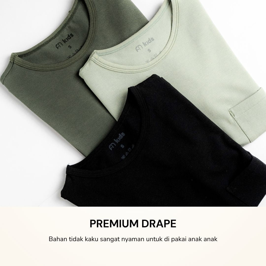 FN Kids Kaos Anak Laki Laki Nyaman Lembut Tencel Premium - Boys Short Slevee T-Shirt FNBA3594