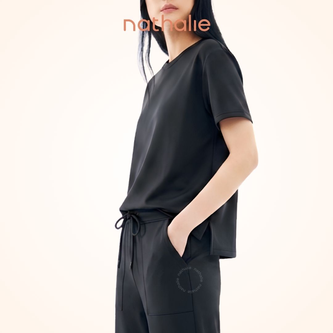 Nathalie Celana Scuba Wanita Premium Wide Leg Pants - NTC 3609