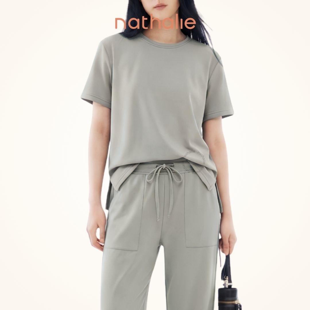 Nathalie Celana Scuba Wanita Premium Wide Leg Pants - NTC 3609