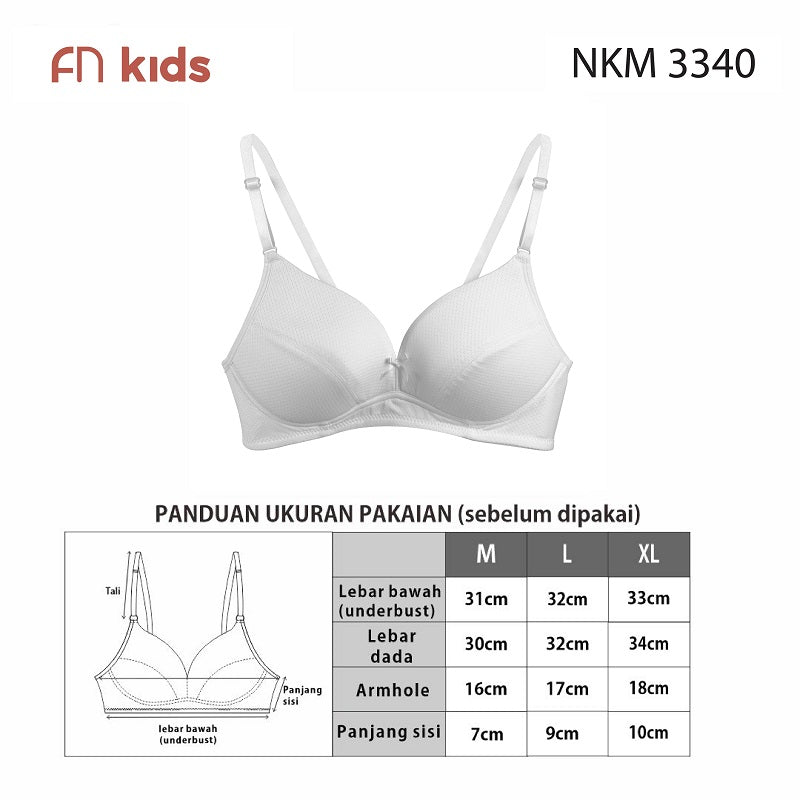 Miniset First Bra Remaja Perempuan NKM 3340