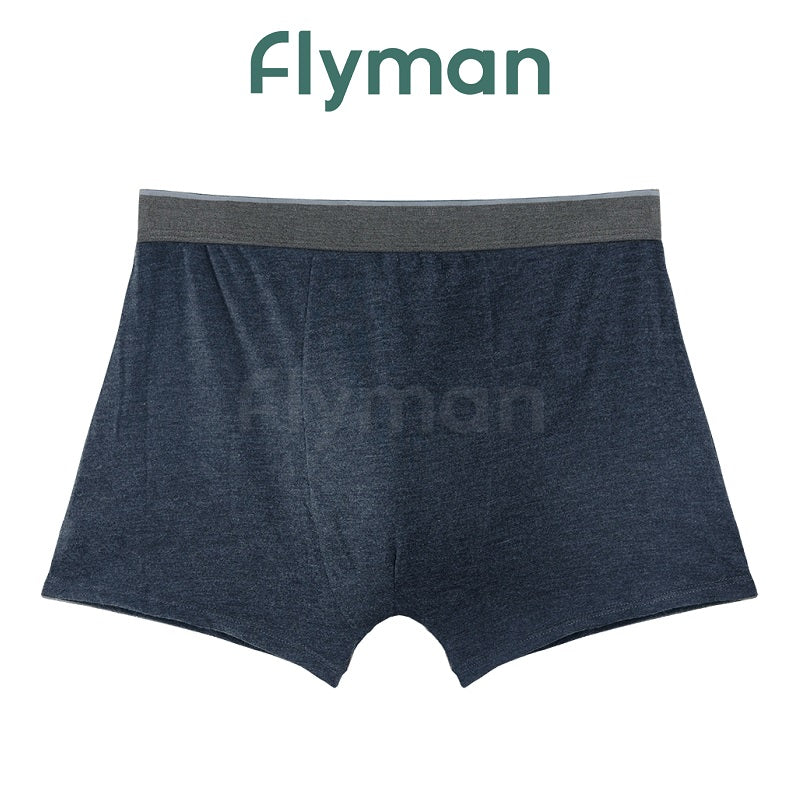 Flyman Celana Dalam Pria Boxer Cotton Blend 1 pcs FM 3381